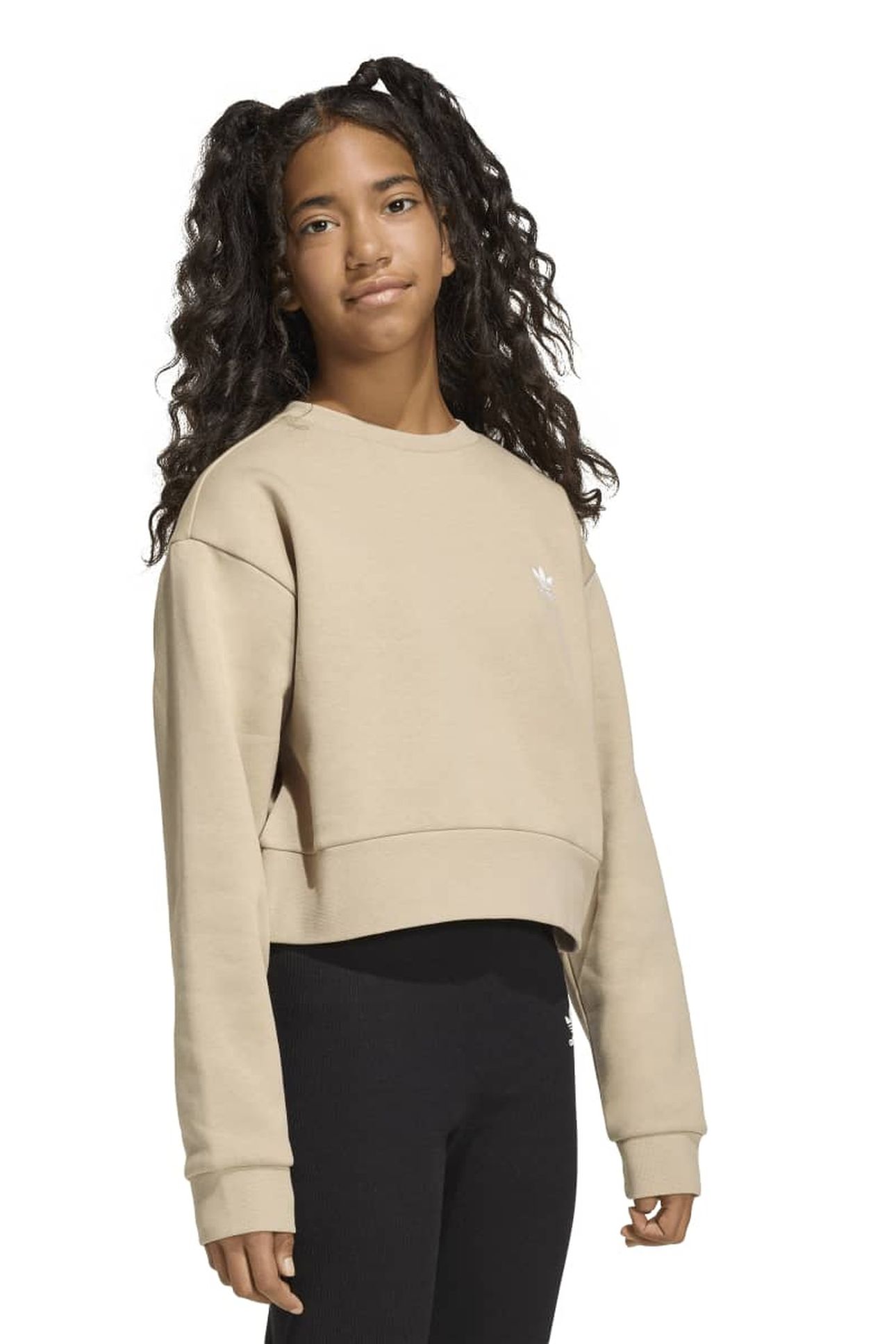 JUNIOR BOXY CREW STONE KHAKI 1