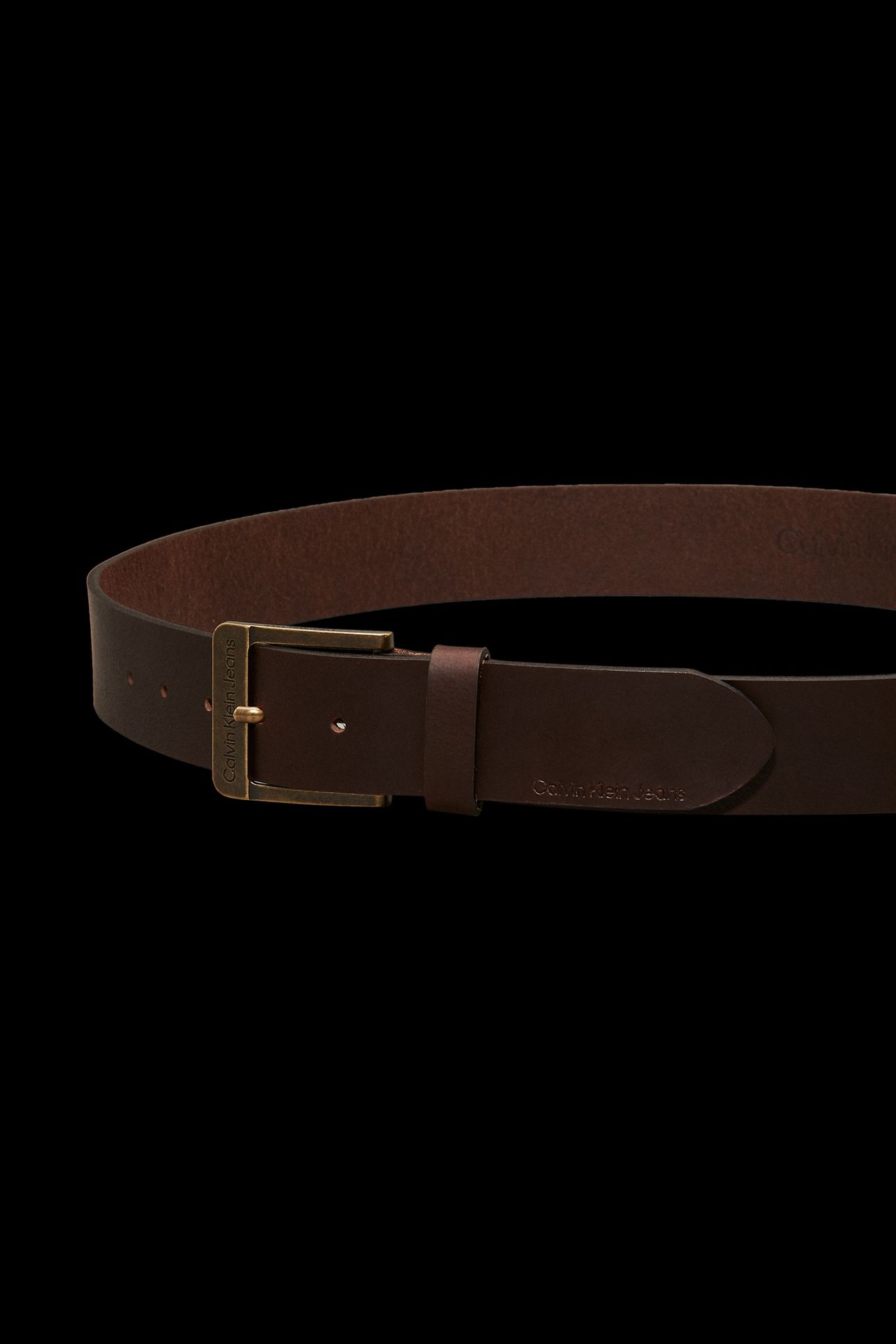 J 4CM CKJ BELT TURKISH COFFEE 3