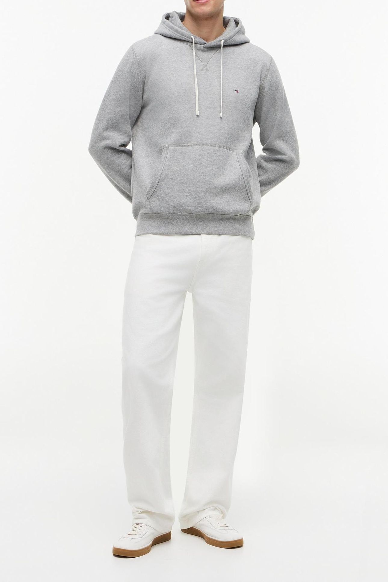 ESSENTIAL FLEECE HOODIE MEDIUM GREY HEATHER 3
