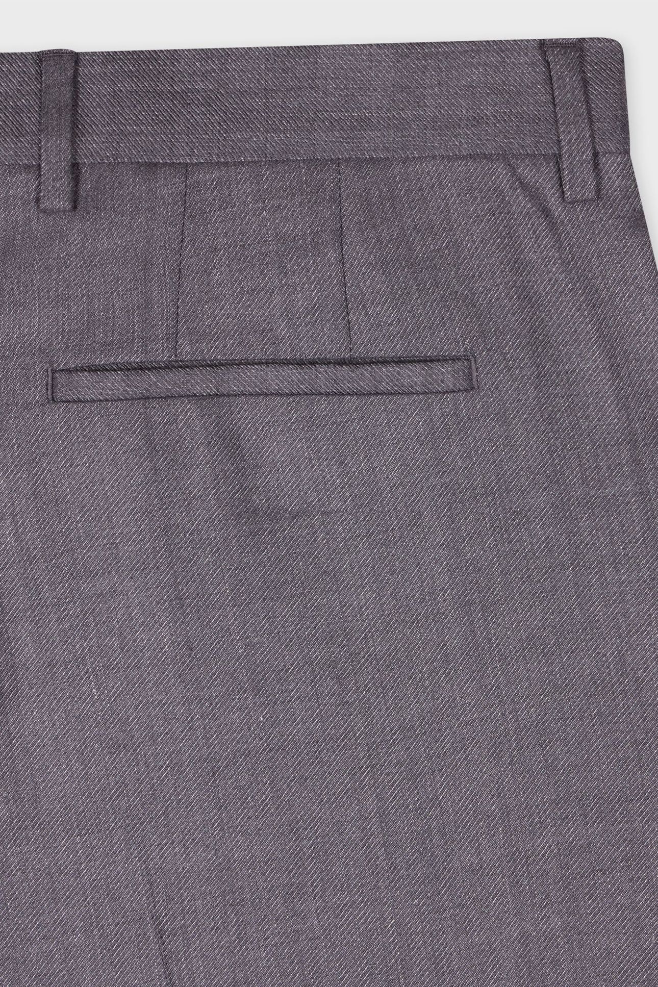 MENS SLIM FIT TROUSER GREY MELANGE 8