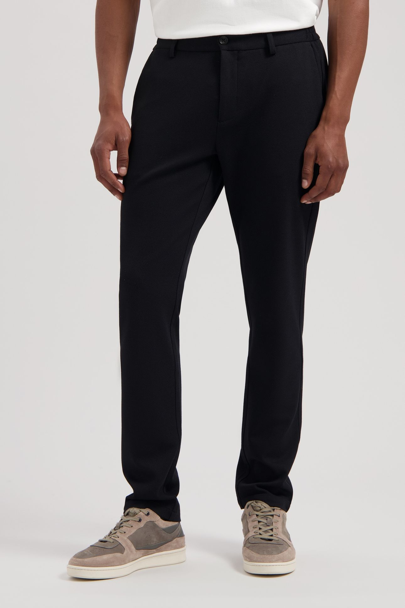 DS_LANCASTER PIQUE CHINO BLACK 1