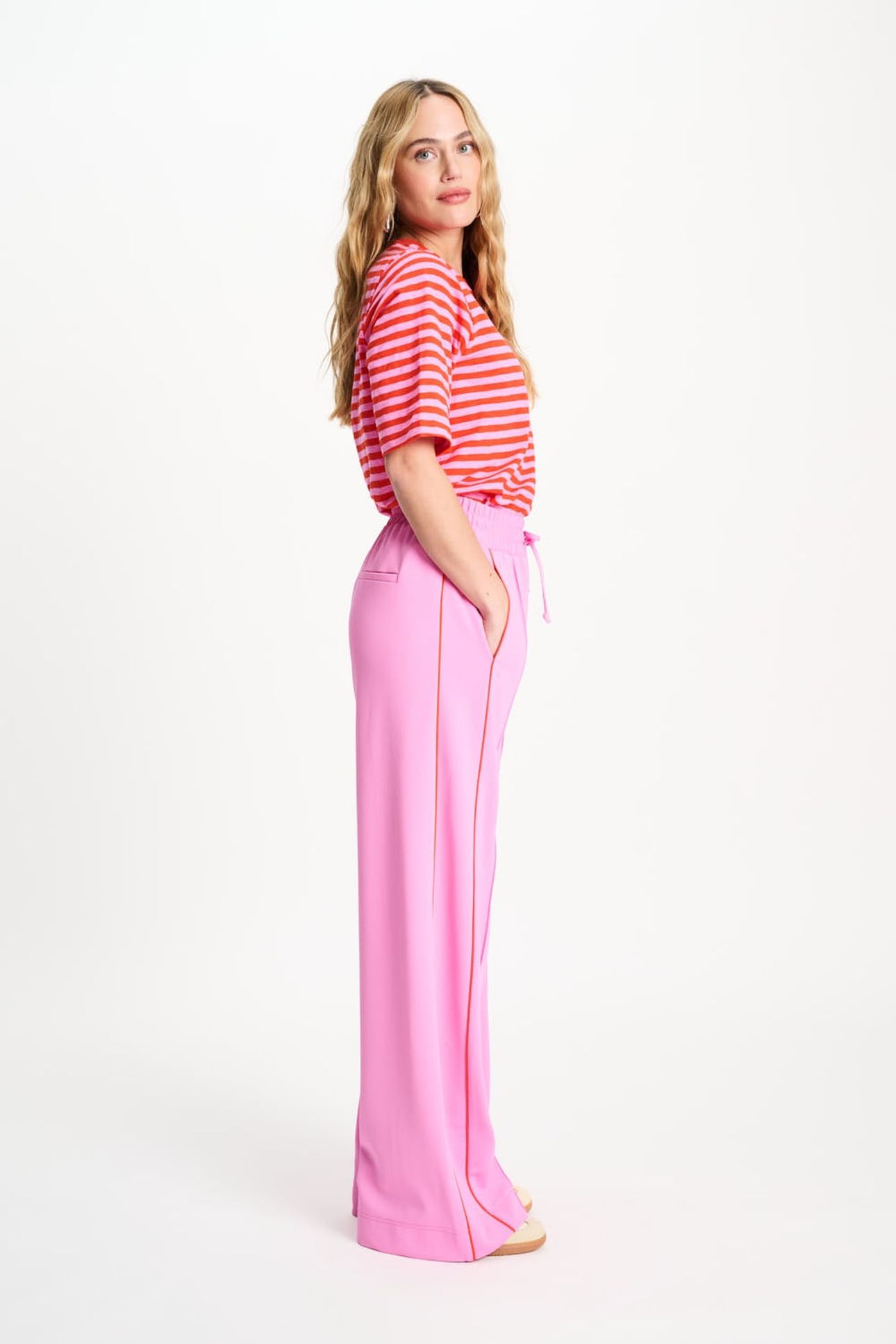 TRACKPANTS - COLOURBLOCK CHEERING PINK 4