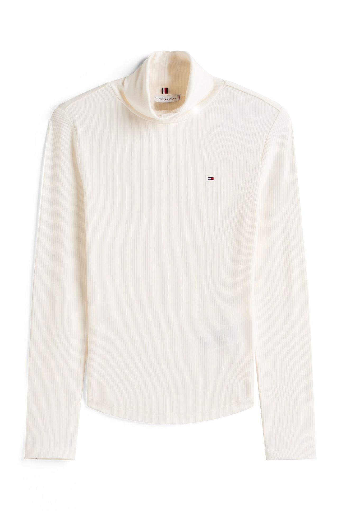 SLIM 5X2 RIB ROLL-NECK IVORY SILK 4