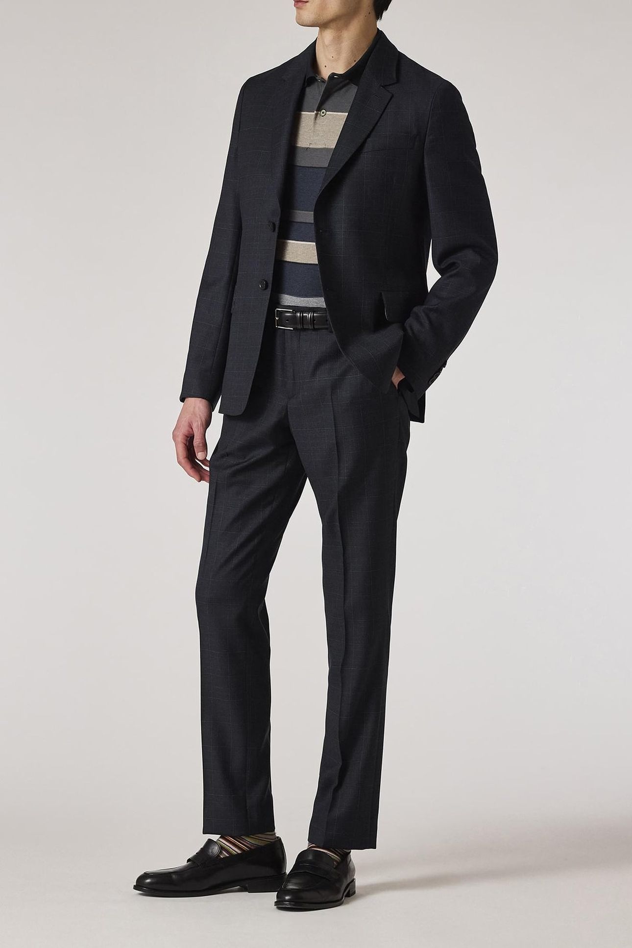 MENS SLIM FIT TROUSER VERY DARK NAVY 2