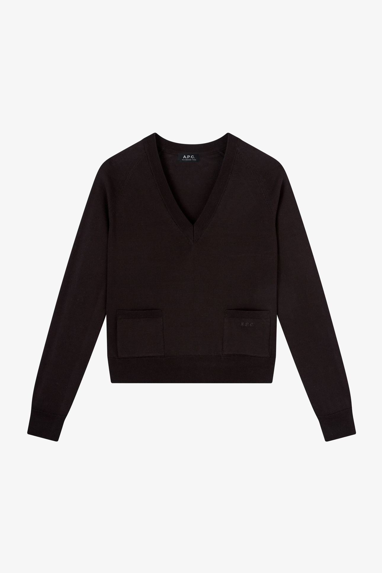 SWEATER V-NECK BROWN 2