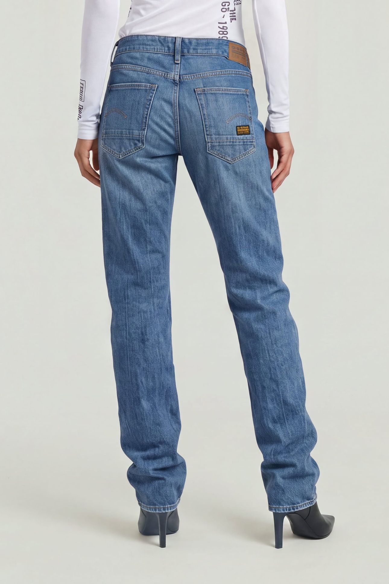 G-STAQ 3D LOW BOOTCUT MEDIUM BLUE 2