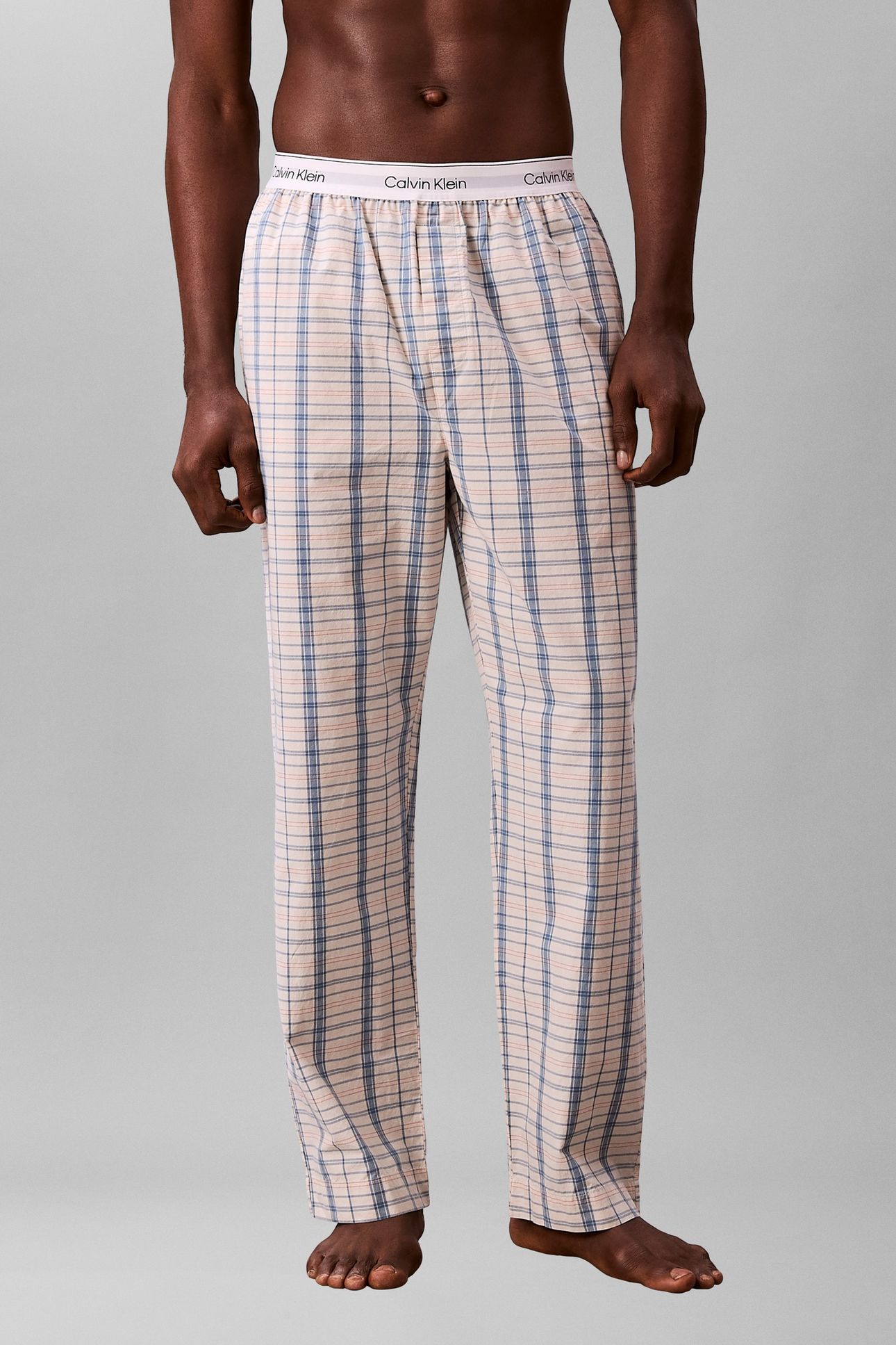 SLEEP PANT SILO PLAID CHALK 1
