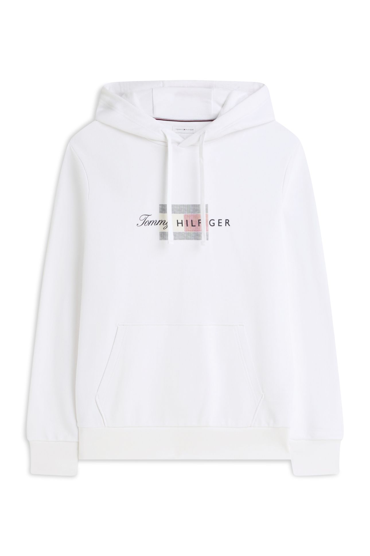 SCRIPT FLAG HOODIE WHITE 3