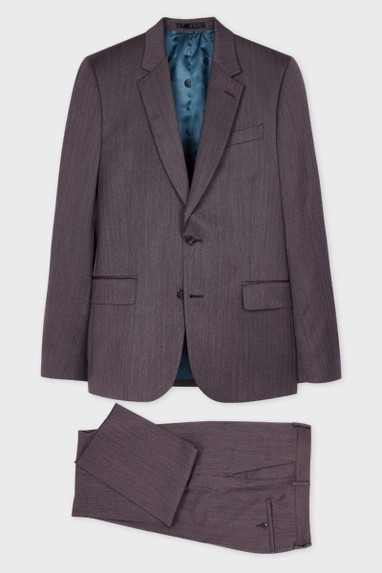 MENS TAILORED FIT 2 BUTTON SUIT PINK 3
