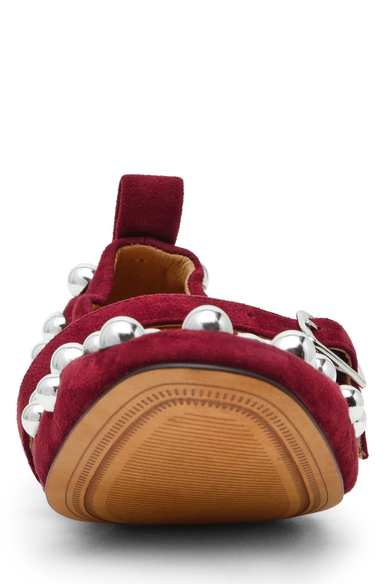 SUNRAYS FLAT SHOES BURGUNDY SUEDE 6