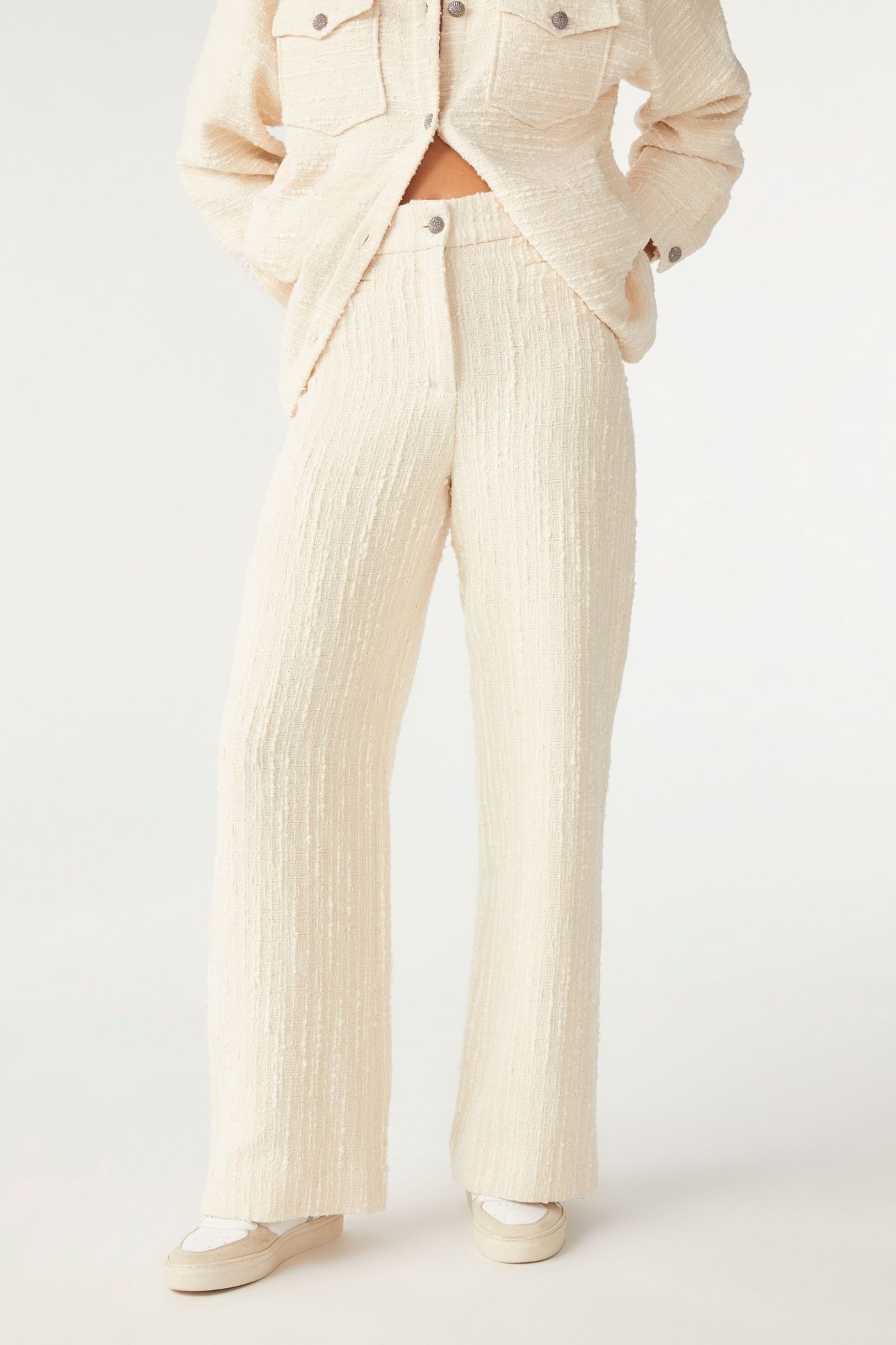 WIDE TROUSERS ECRU 1