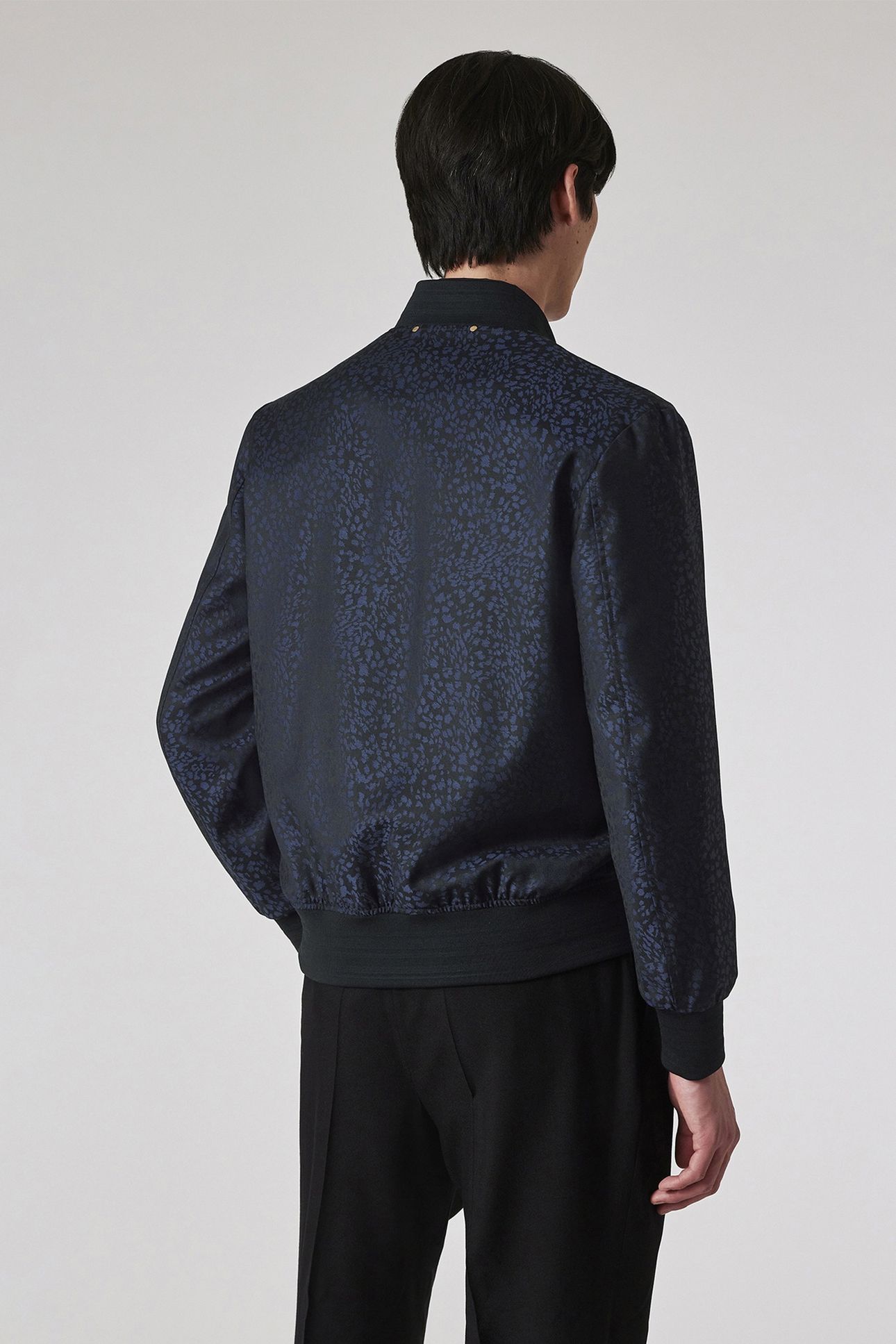 MENS REGULAR FIT BOMBER JACKET VERY DARK NAVY 3