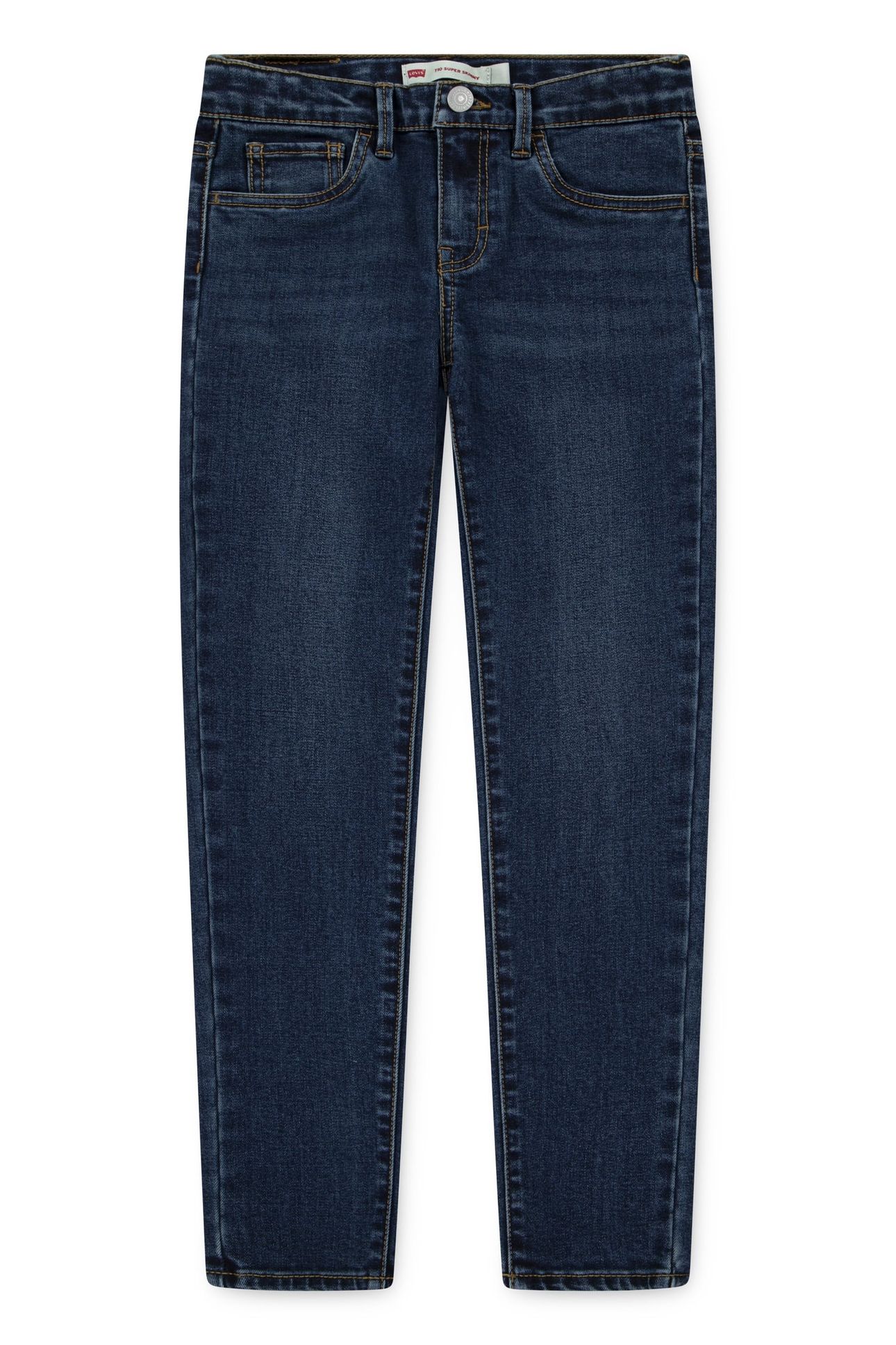GIRLS 710 SUPER SKINNY ESSENTIAL BLUE 1