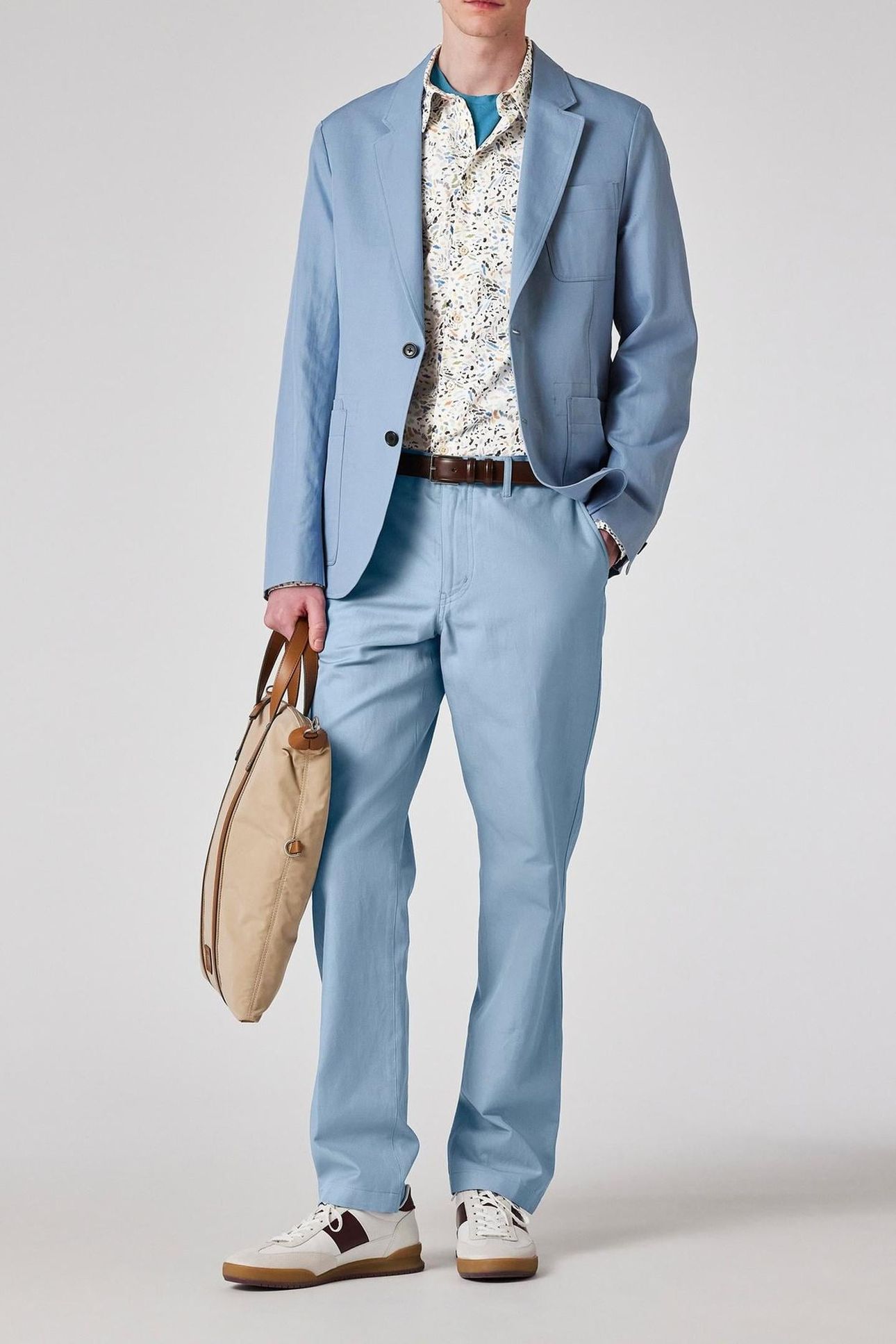 MENS LS TAILORED FIT SHIRT OFF WHITE 2