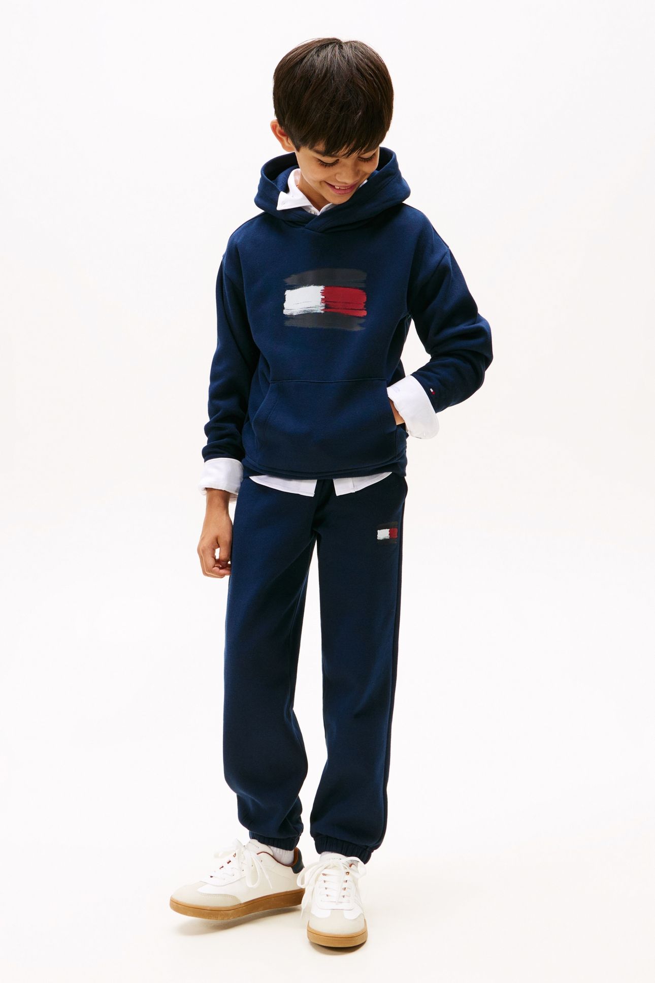 BOYS FLAG HOODIE DARK NIGHT NAVY 3