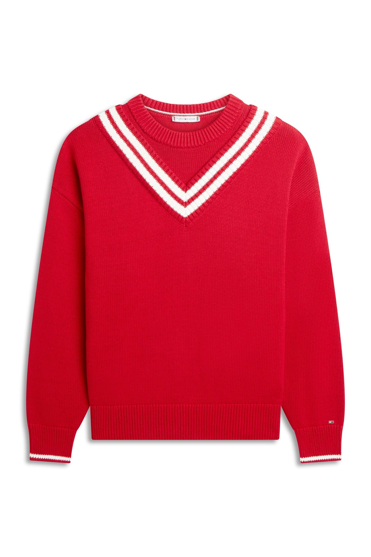 VARSITY CRICKET C-NECK MEDIUM RED 5