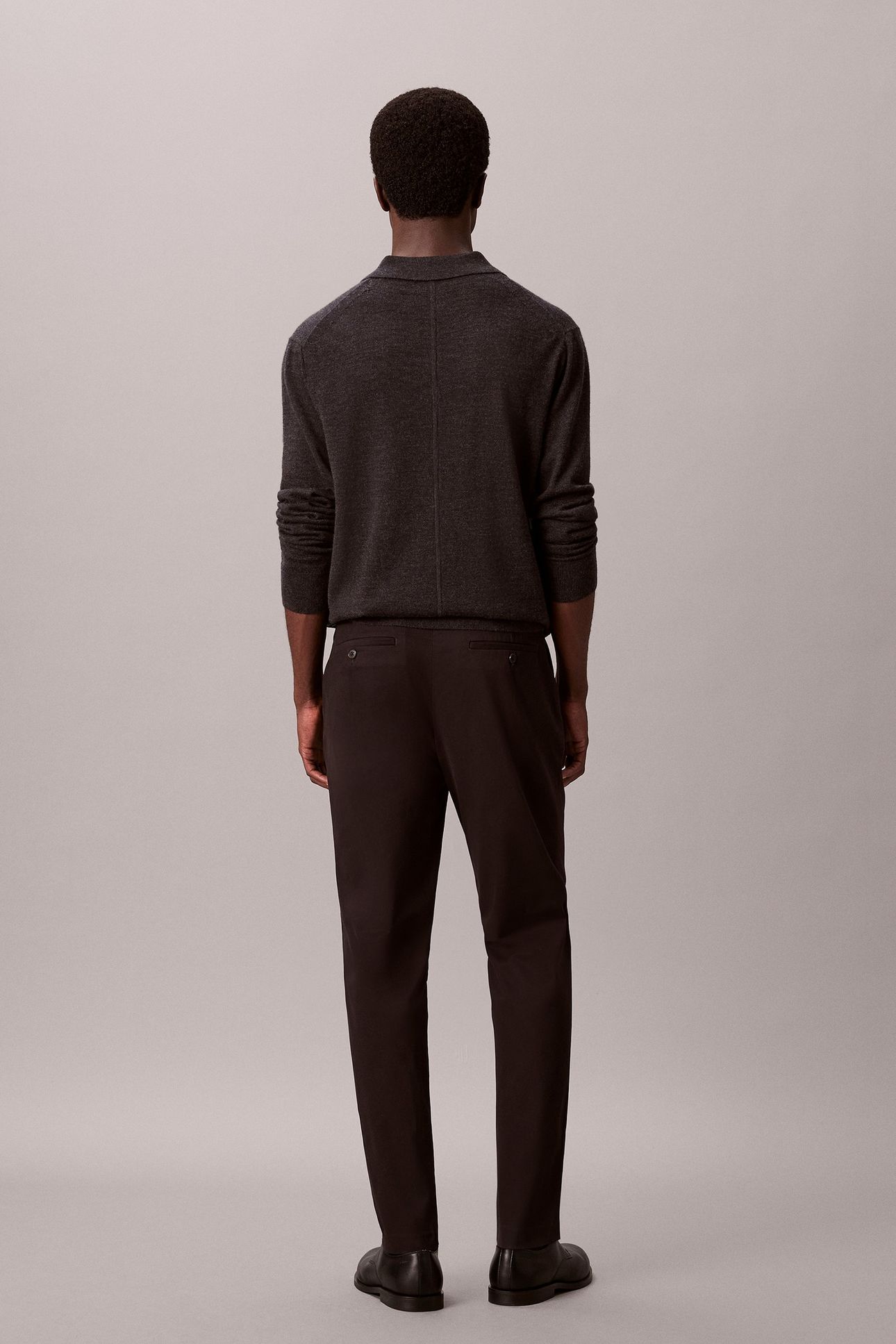 SLIM TAPERED SATEEN BLACK 2
