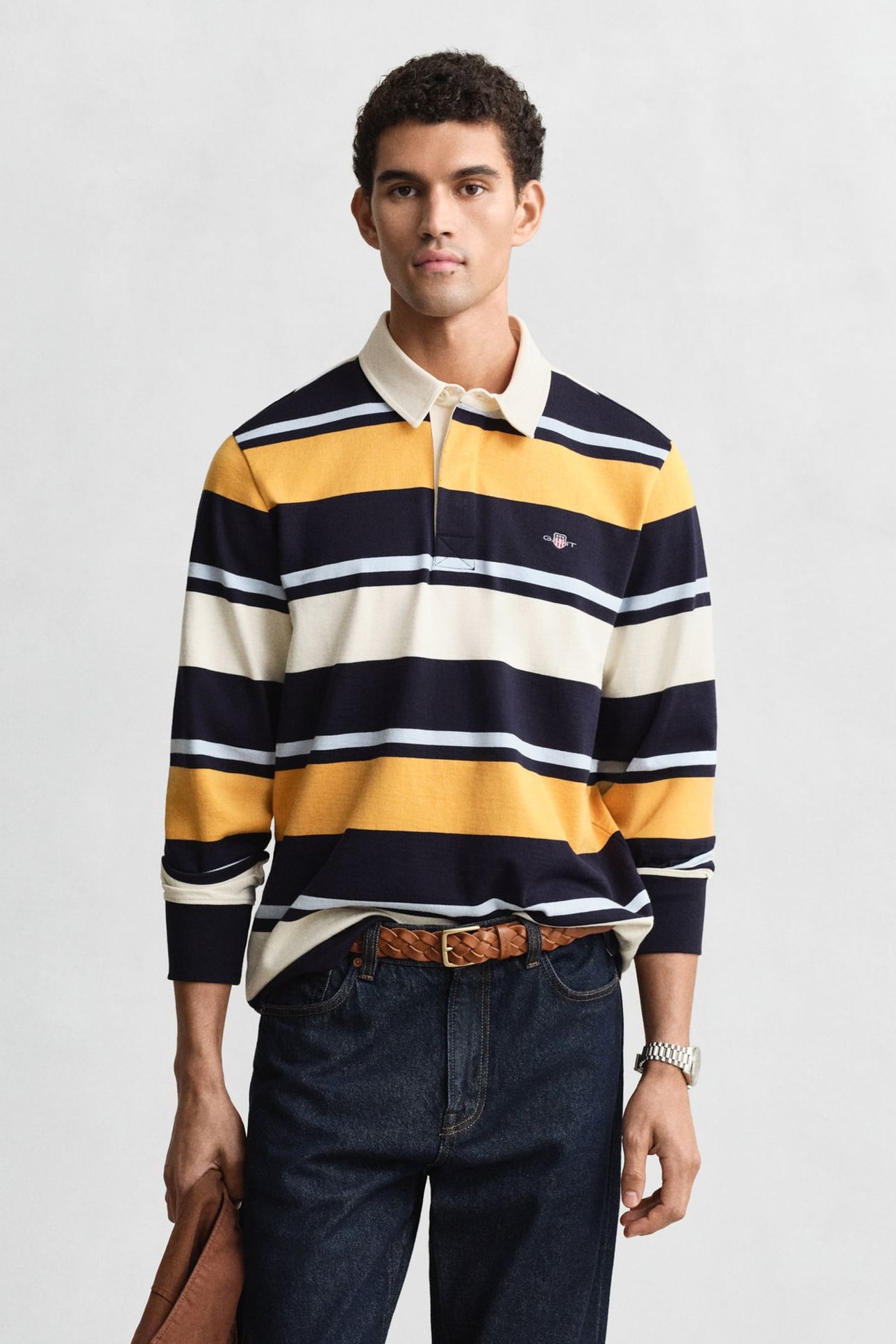 STRIPED HEAVY RUGGER EVENING BLUE 1