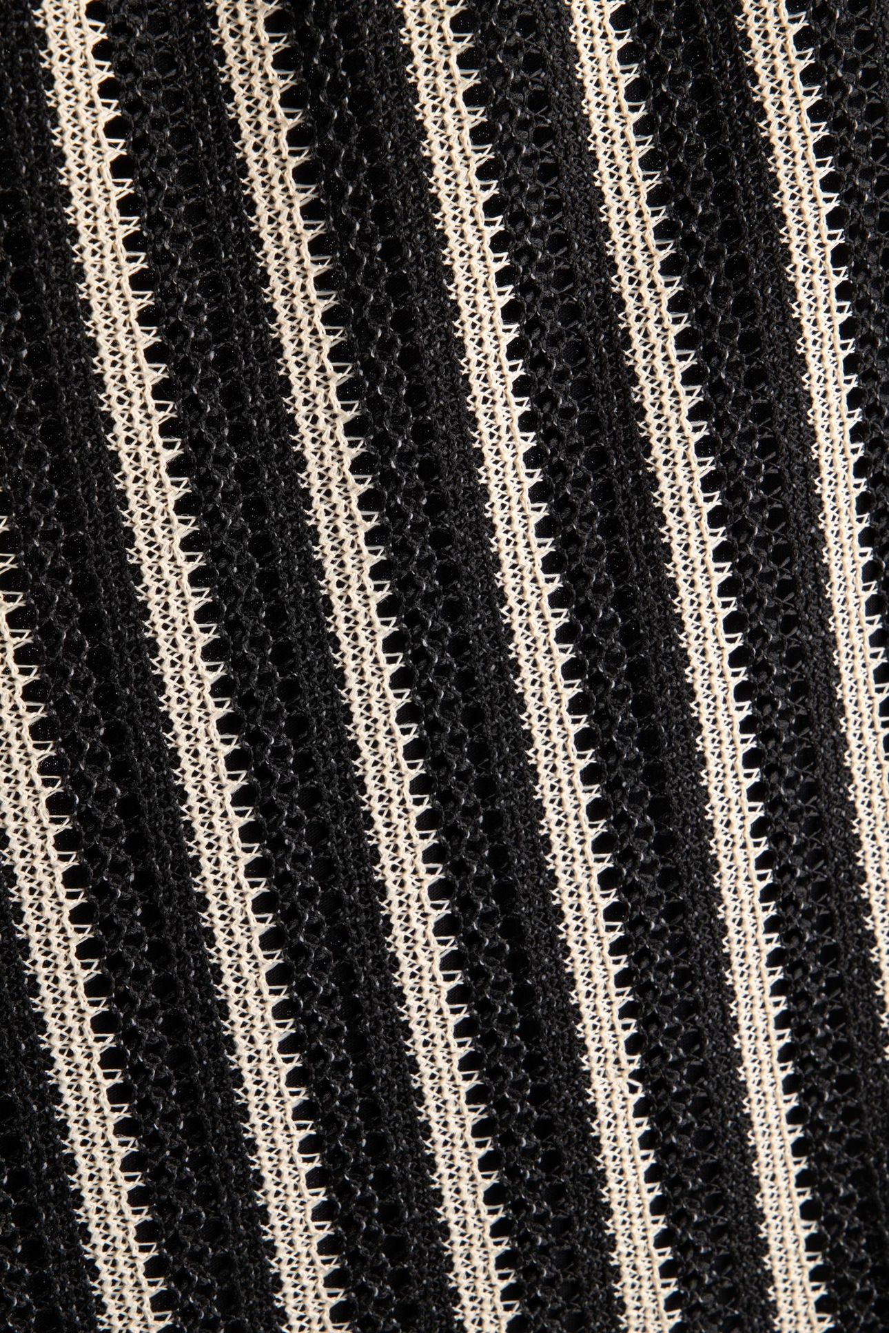 NAIA LACE STRIPE SKIRT BLACK 4