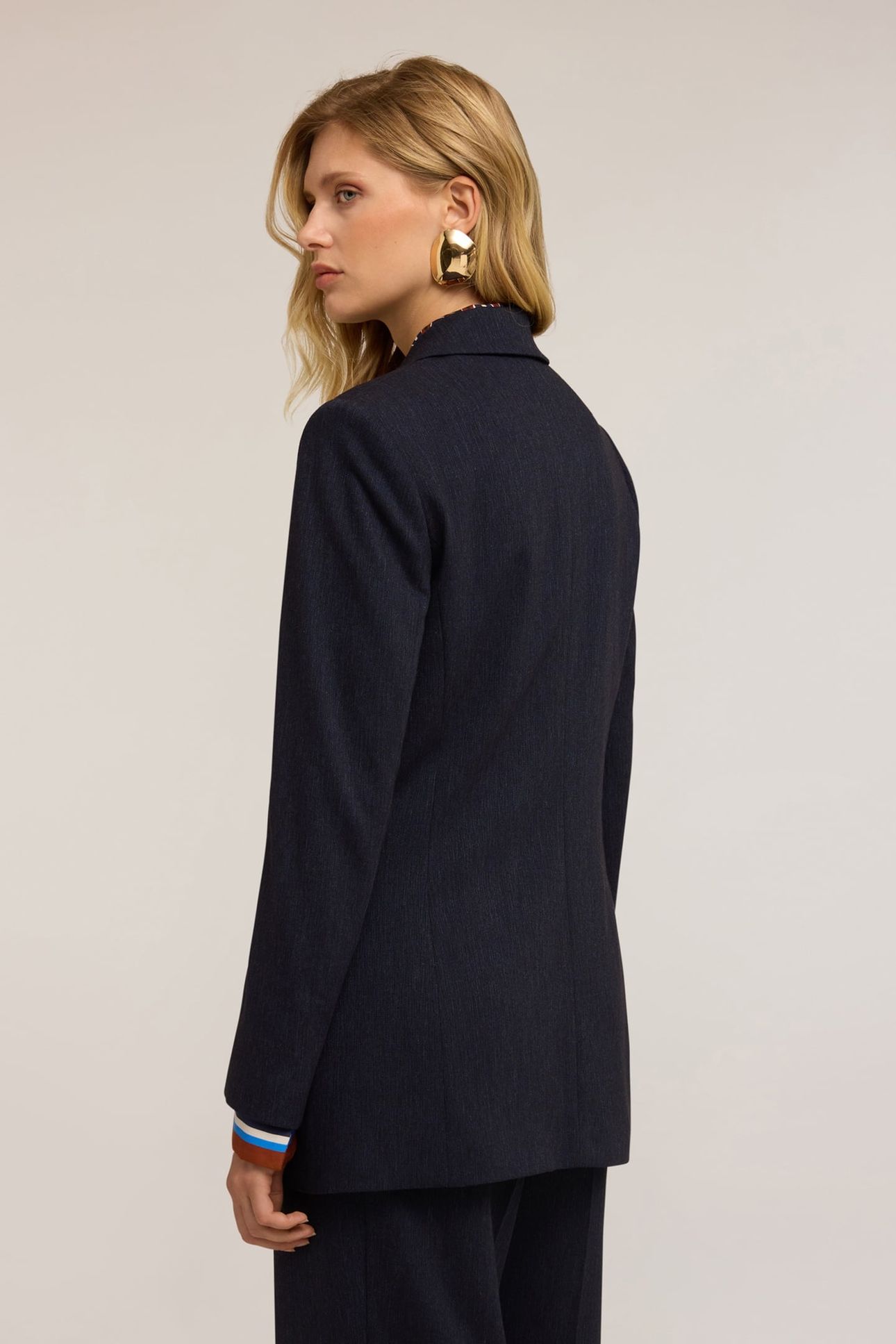 LONG DOUBLE-BREASTED JACKET BLUE 4
