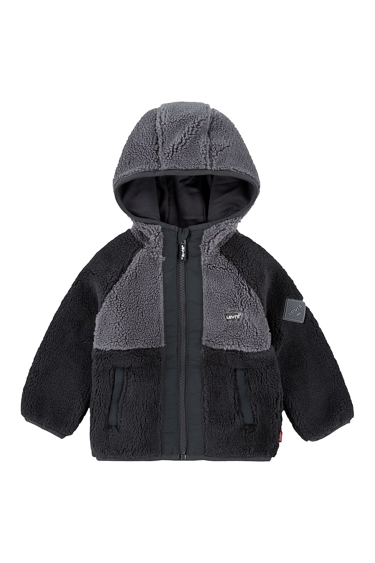BOYS SHERPA JACKET PIRATE BLACK 1