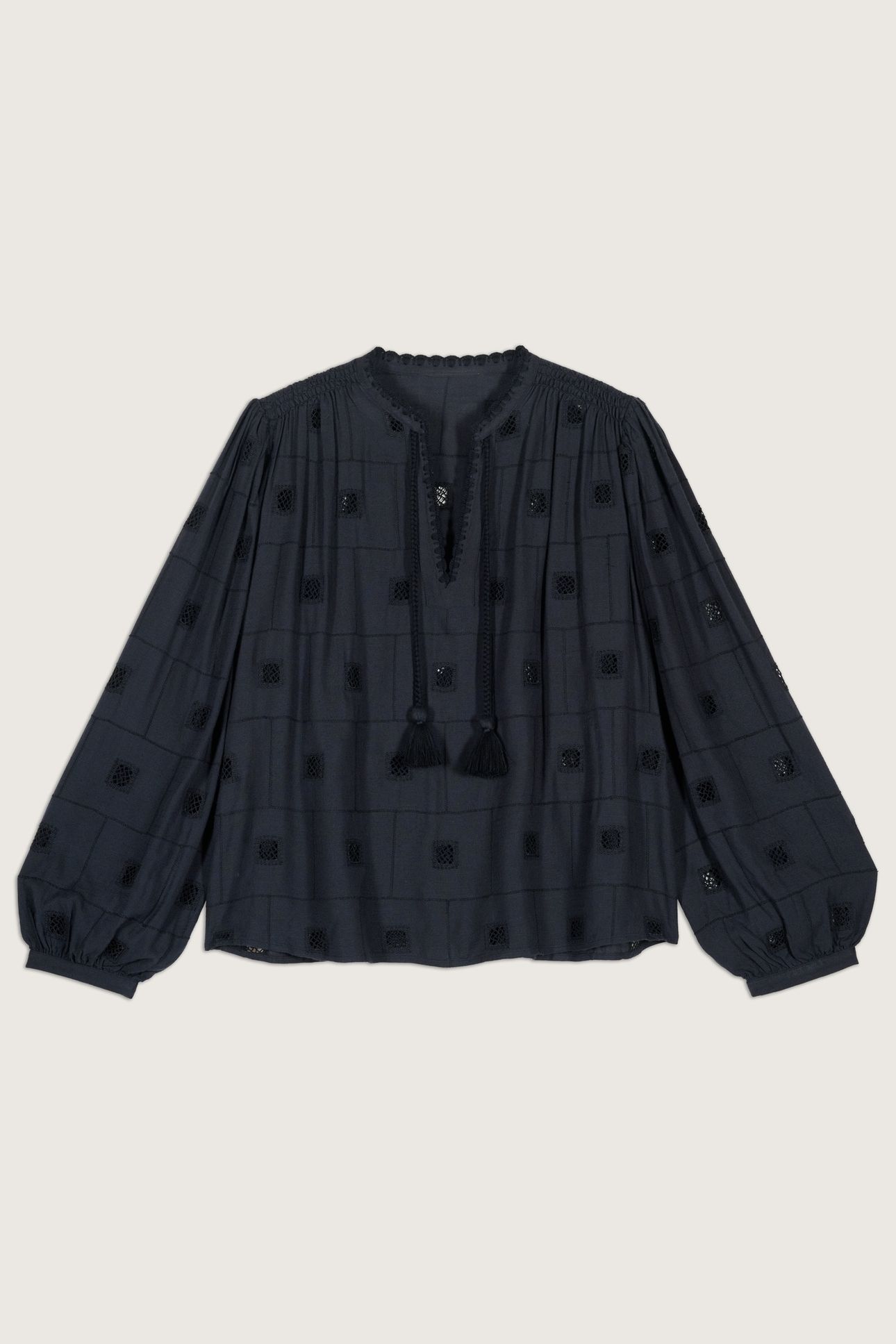 LONG SLEEVES BLOUSE CARBONE 2