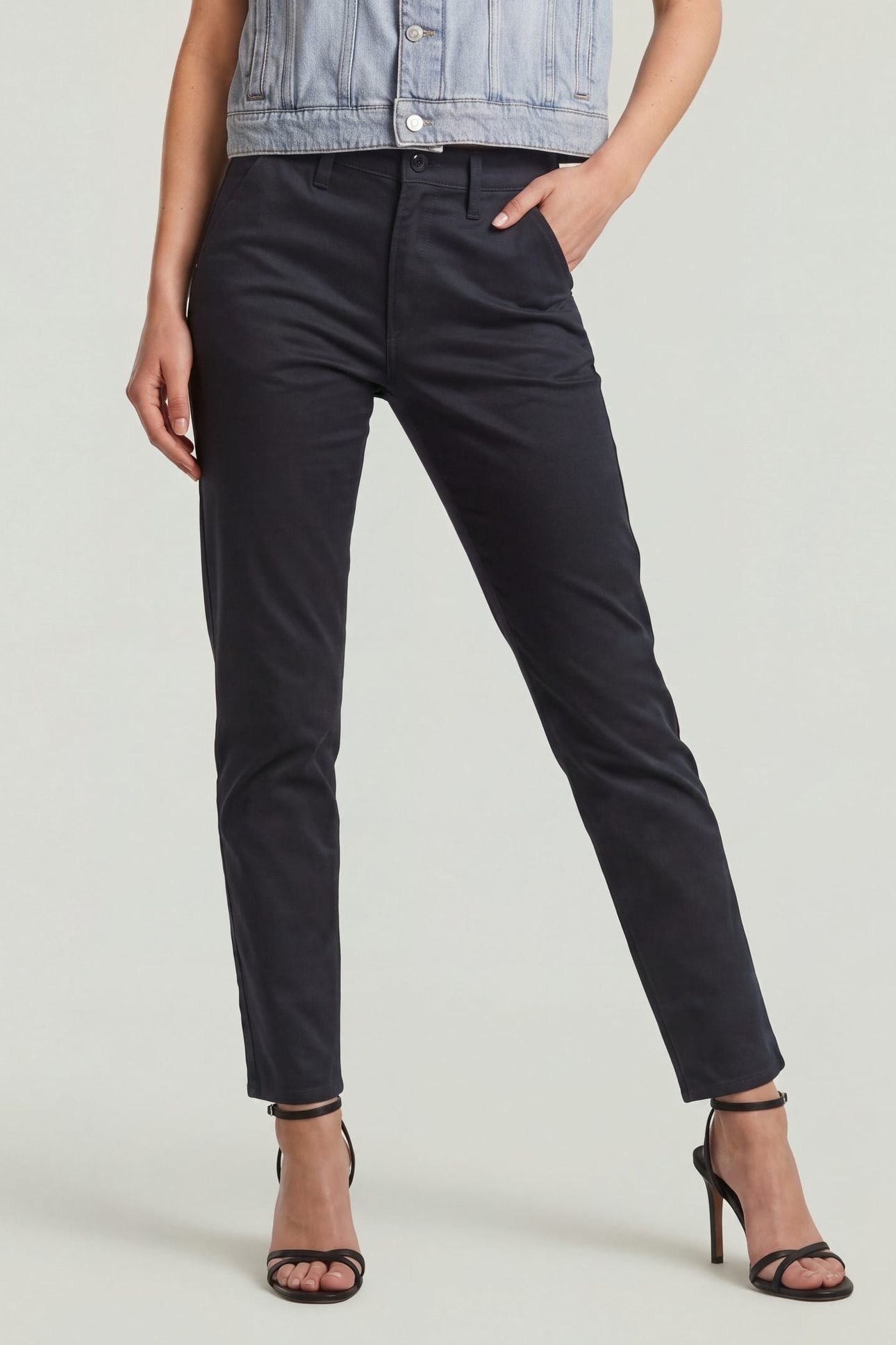 SLIM CHINO BLACK 1
