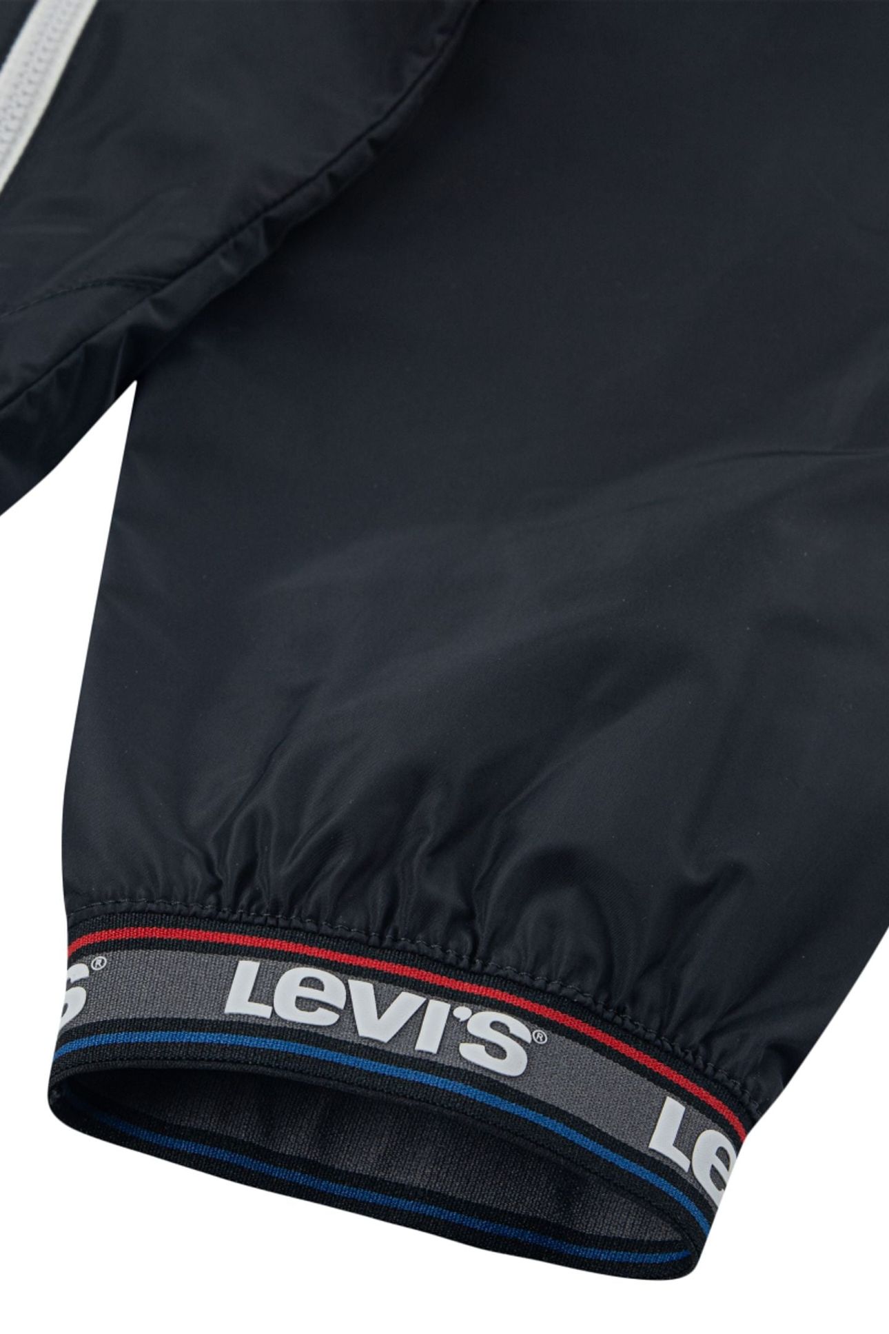 BOYS LOGO TAPE DETAILED WIND JACKET JET BLACK 3