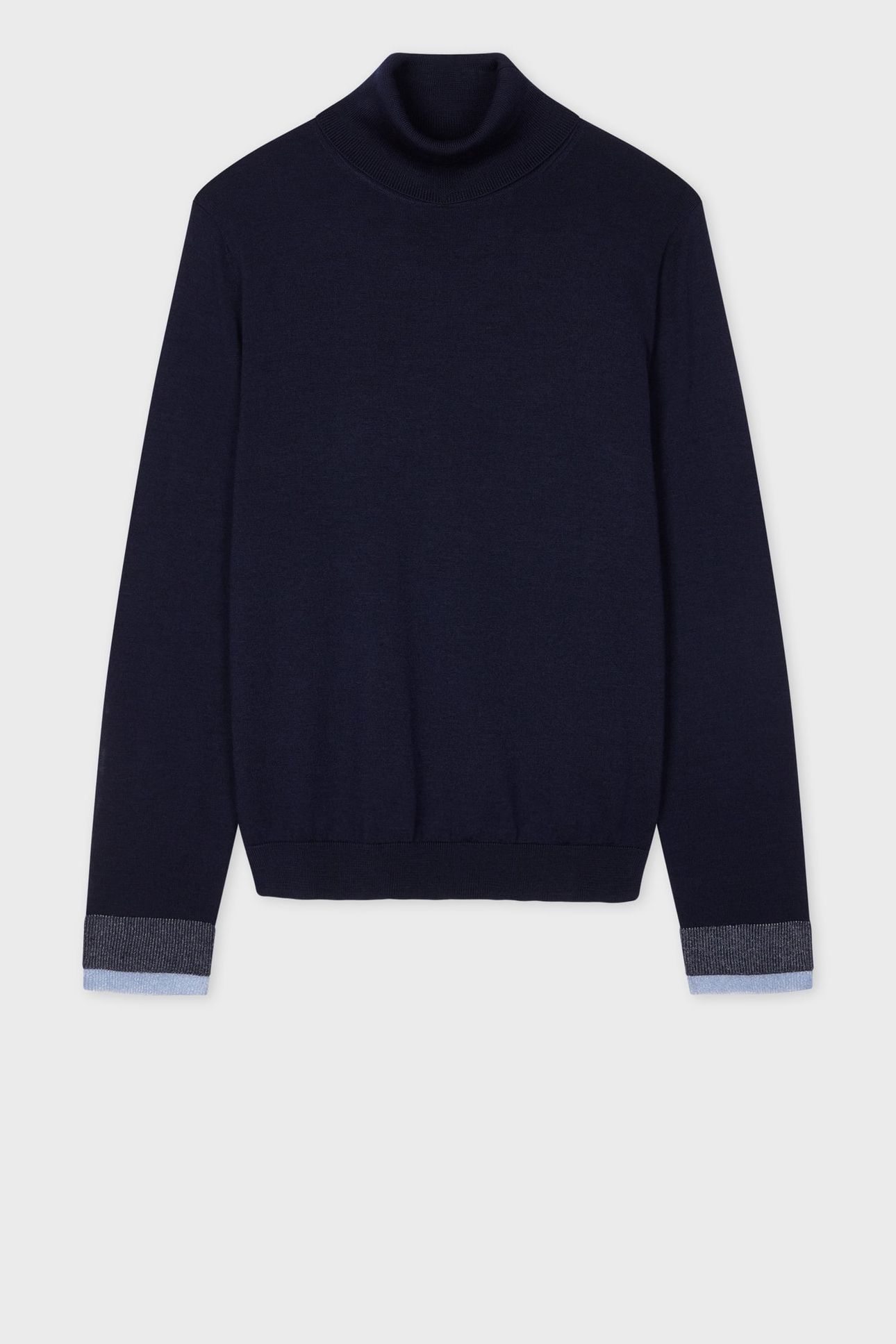 WOMENS KNITTED SWEATER ROLL NECK VERY DARK NAVY 4
