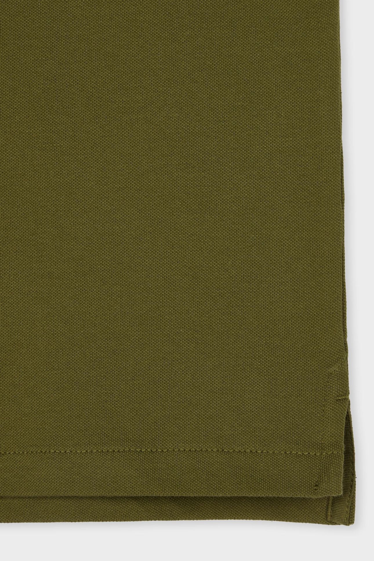 MENS REG FIT POLO ZEB EMB OLIVE GREEN 3