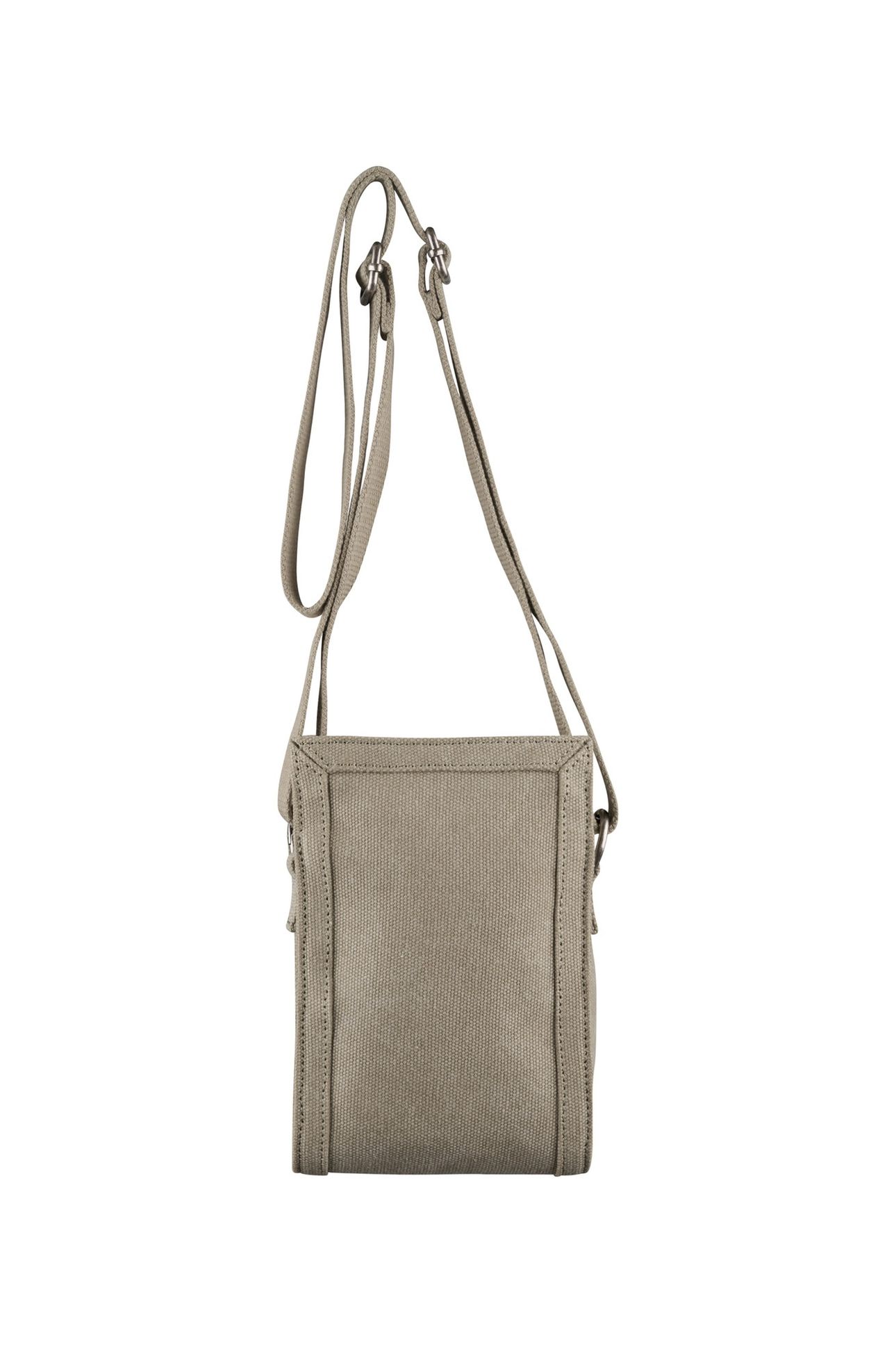 UNISEX CROSSBODY POUCH UPCYCLED KHAKI 2