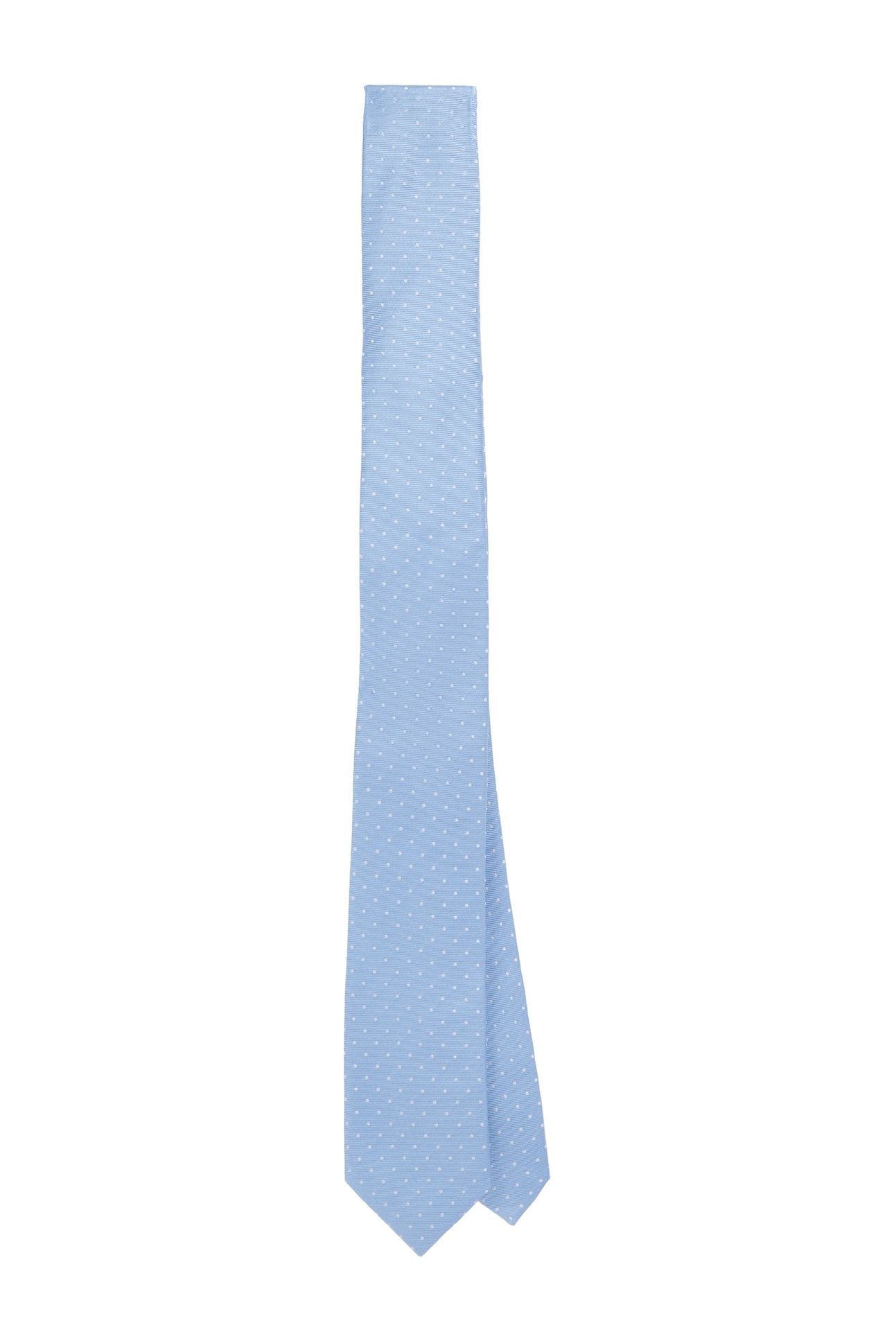 MINIMAL DOT SILK TIE VISTA BLUE 1