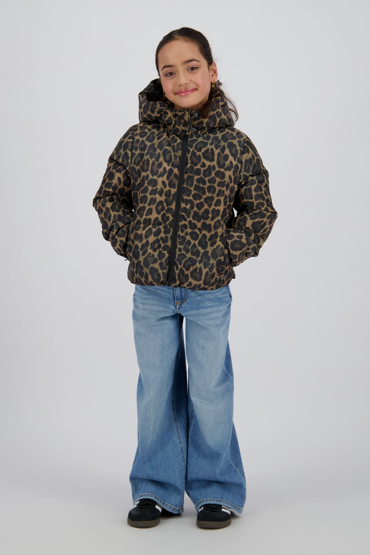 GIRLS TIGELLE JACKET OUTDOOR MULTICOLOR BROWN 1