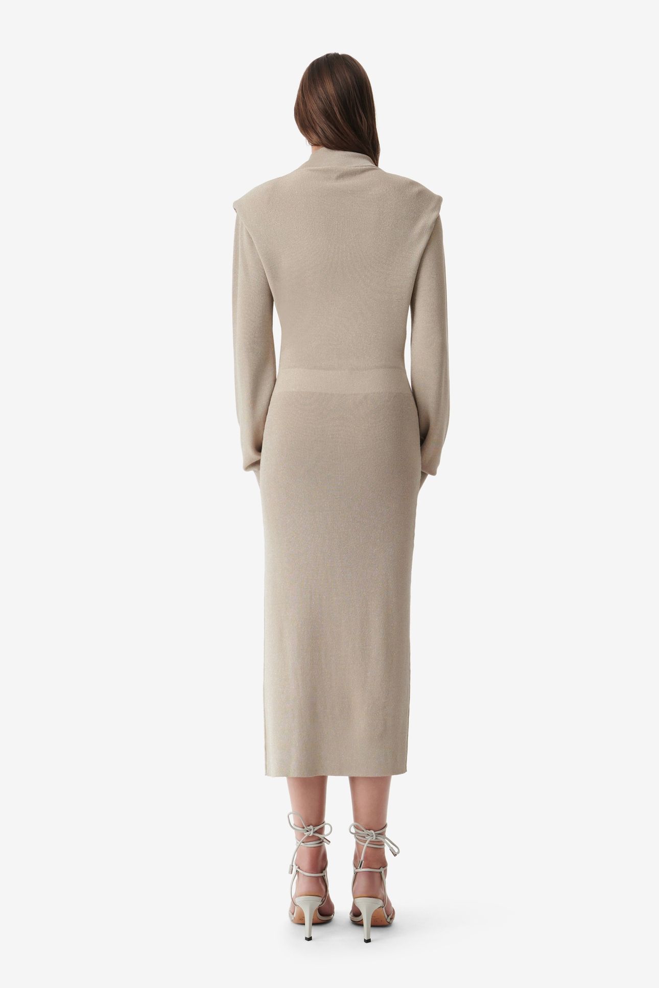ARISTA DRESS BEIGE LUREX SILVER 2