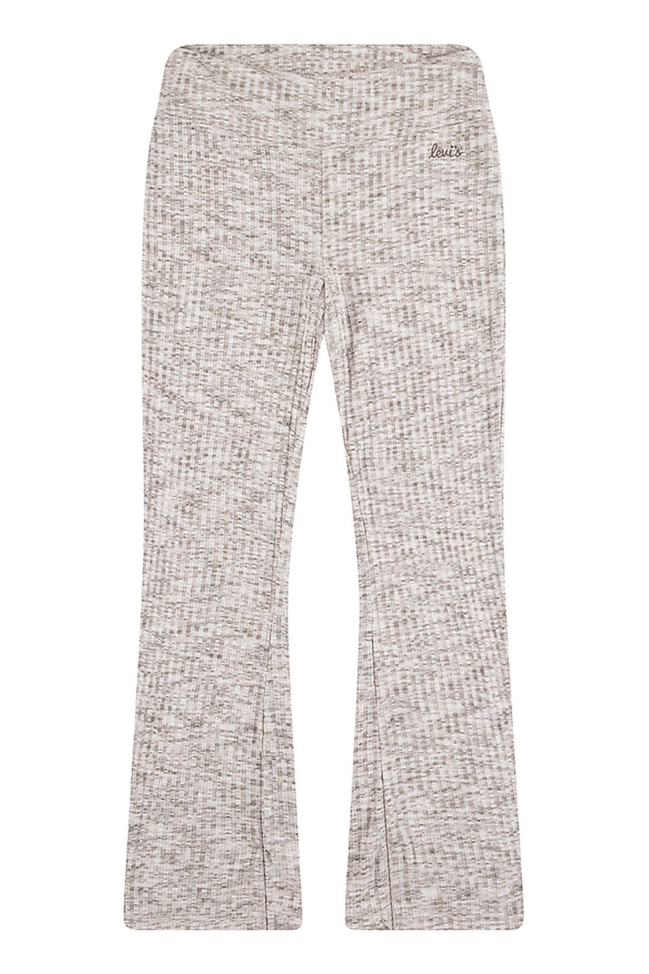 GIRLS SPACE DYE FLARE KNIT PANT CREME BRULEE 1