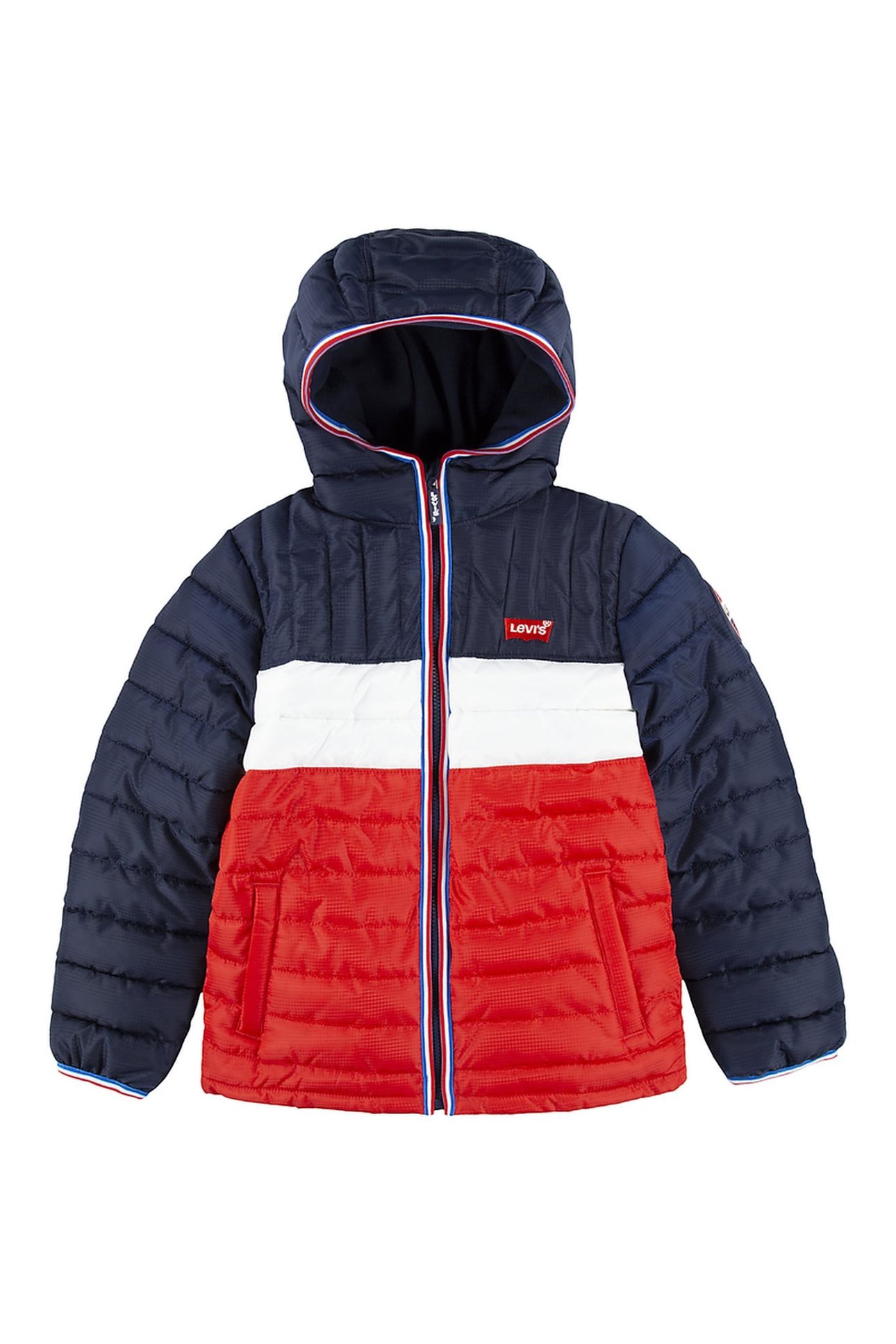 BOYS COLOR BLOCK MID WT PUFFER NAVAL ACADEMY 1