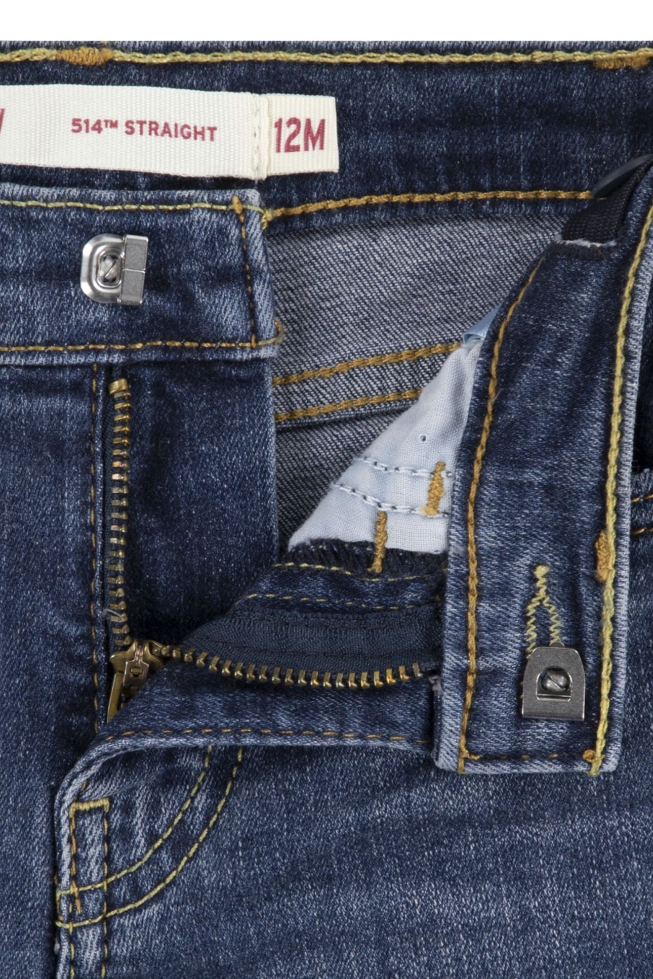 BOYS 514 STRAIGHT FIT JEANS DARK LIGHT 4