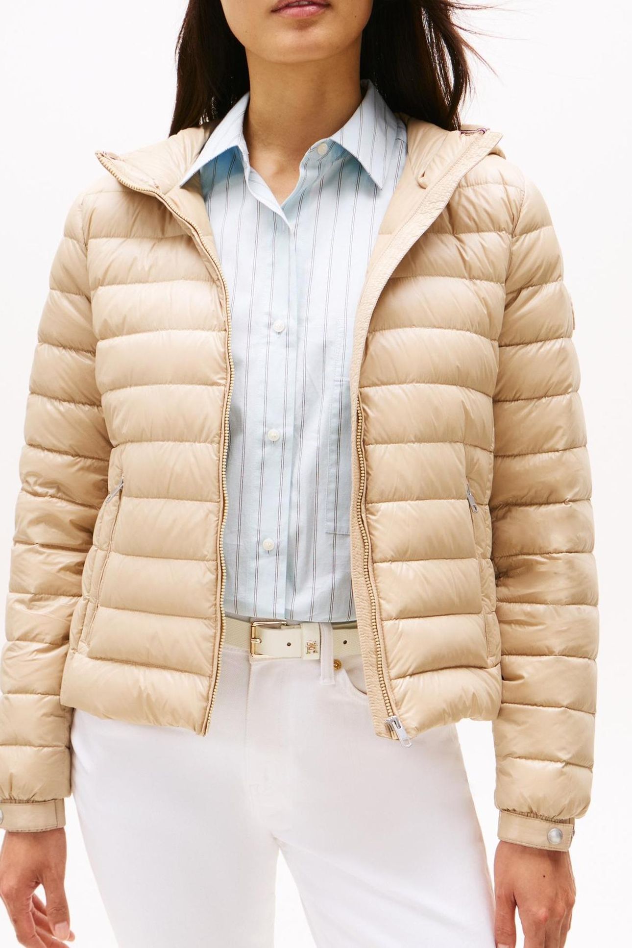 UL DOWN REG HOODED JACKET BEIGE 3