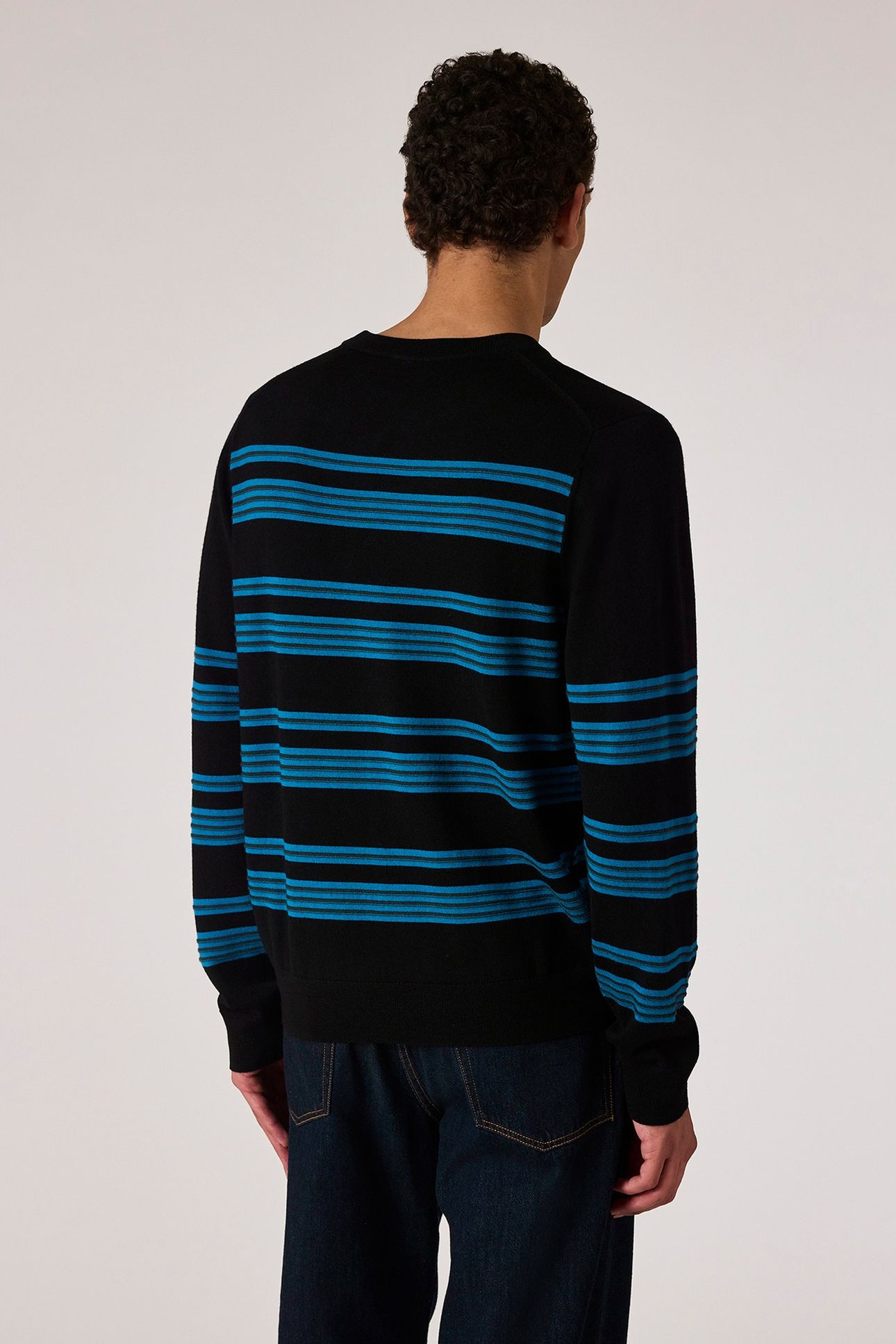 MENS SWEATER CREW NECK BLACK 3