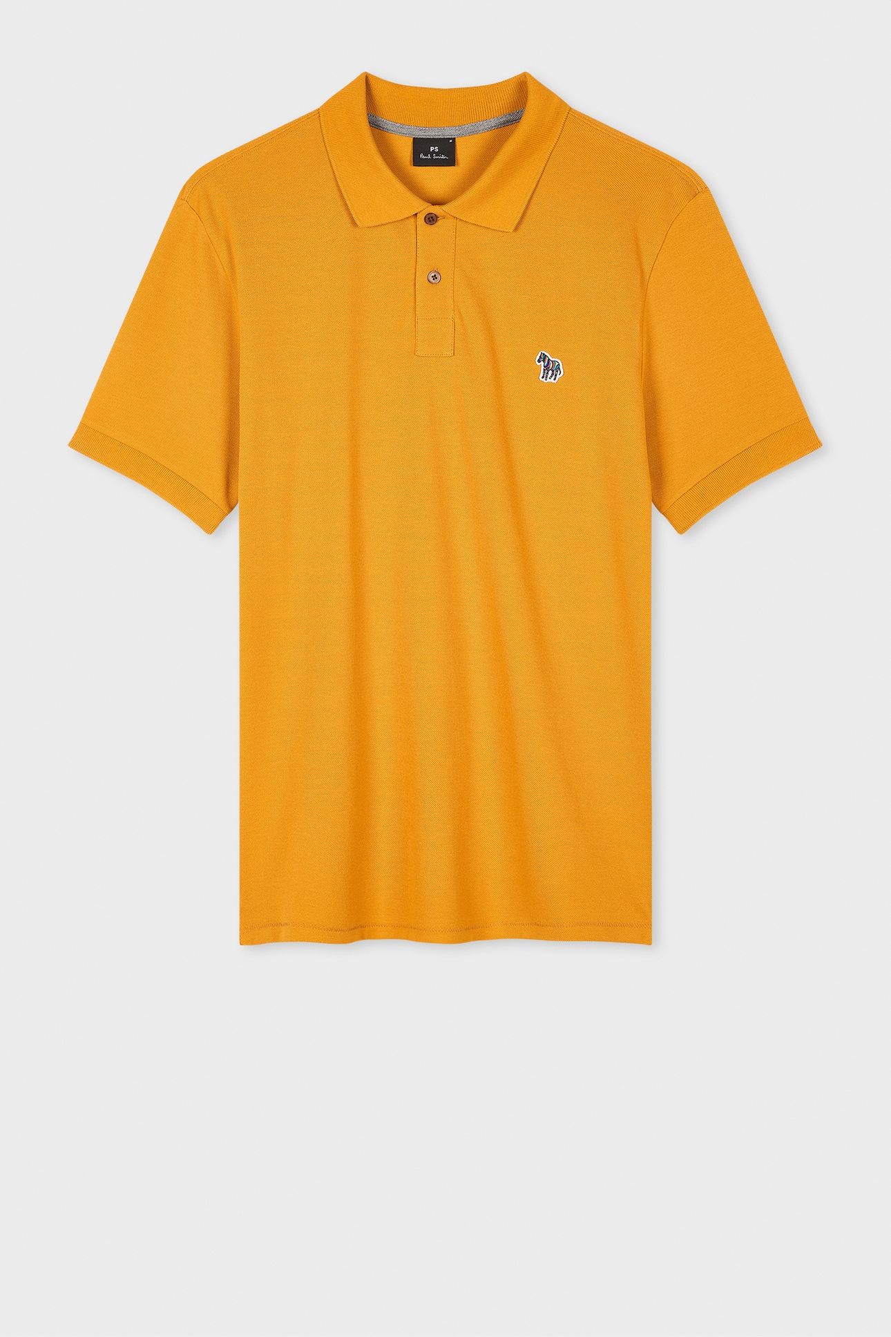 MENS REG FIT SS POLO SHIRT ZEBRA OCHRE 4