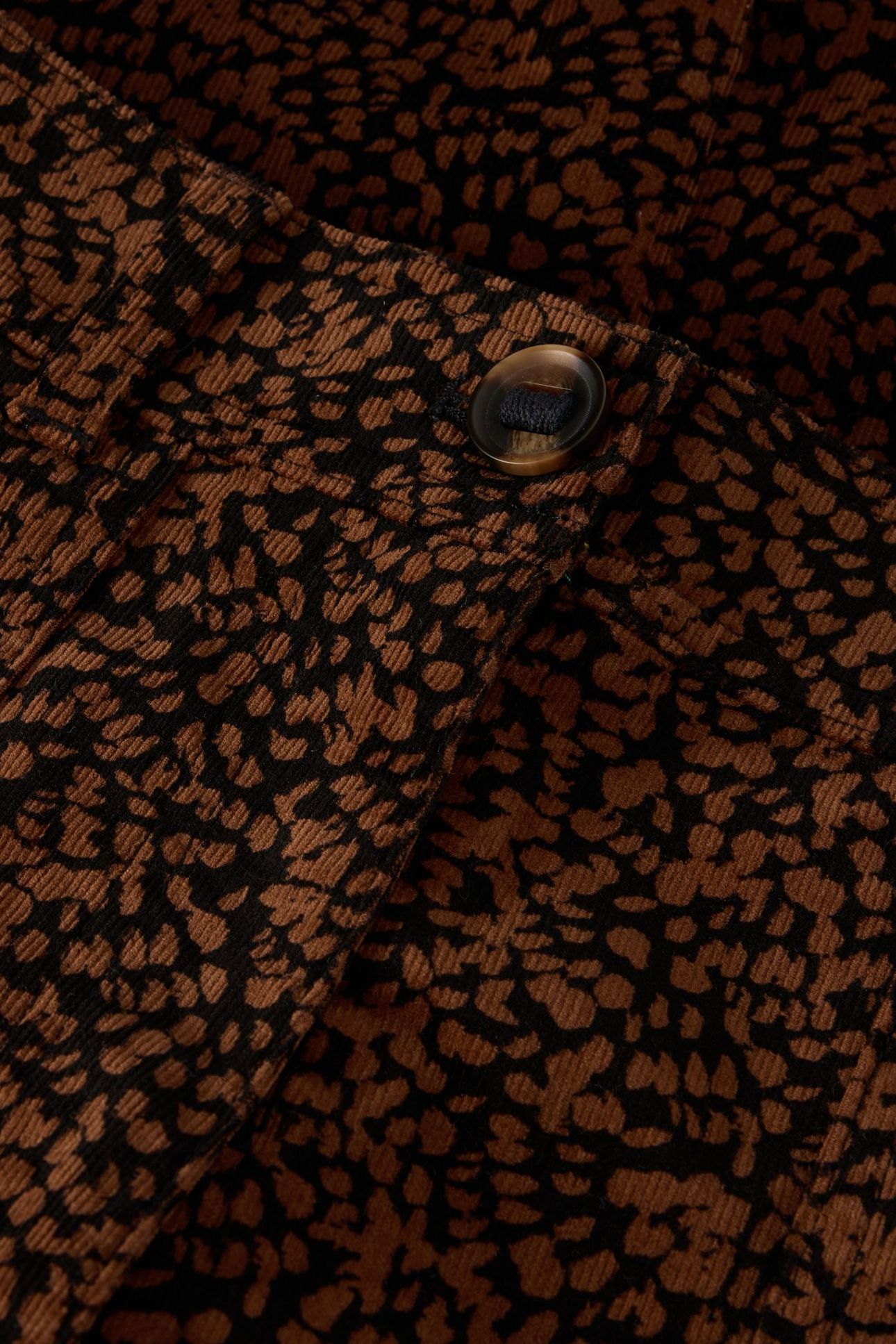 ROMY CORD CULLOTTE BLACK PRINT 5