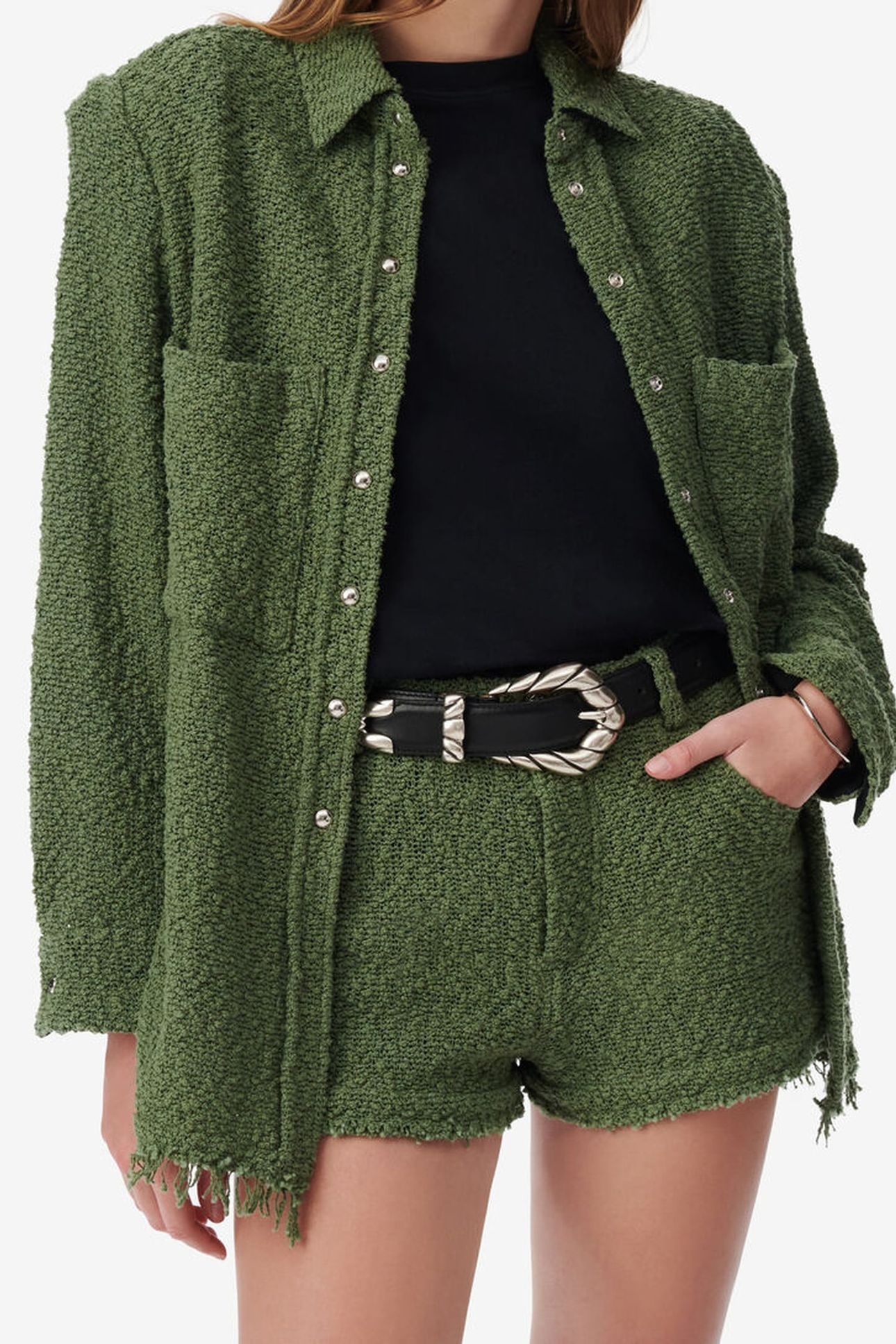 SOLARIA OVERSHIRT FOREST GREEN 3