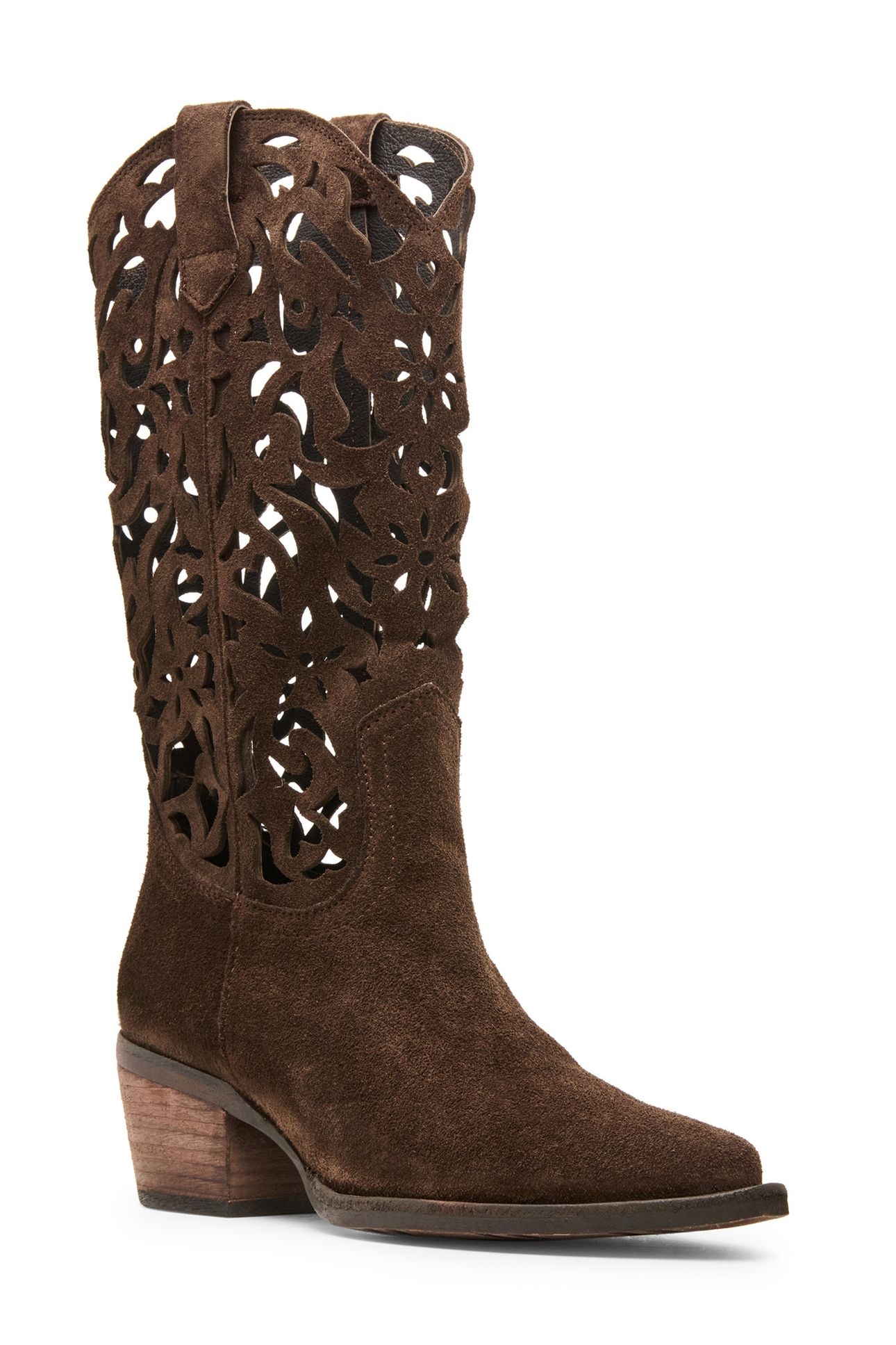 ALBANY-CUTOUT BOOTS BROWN SUEDE 2