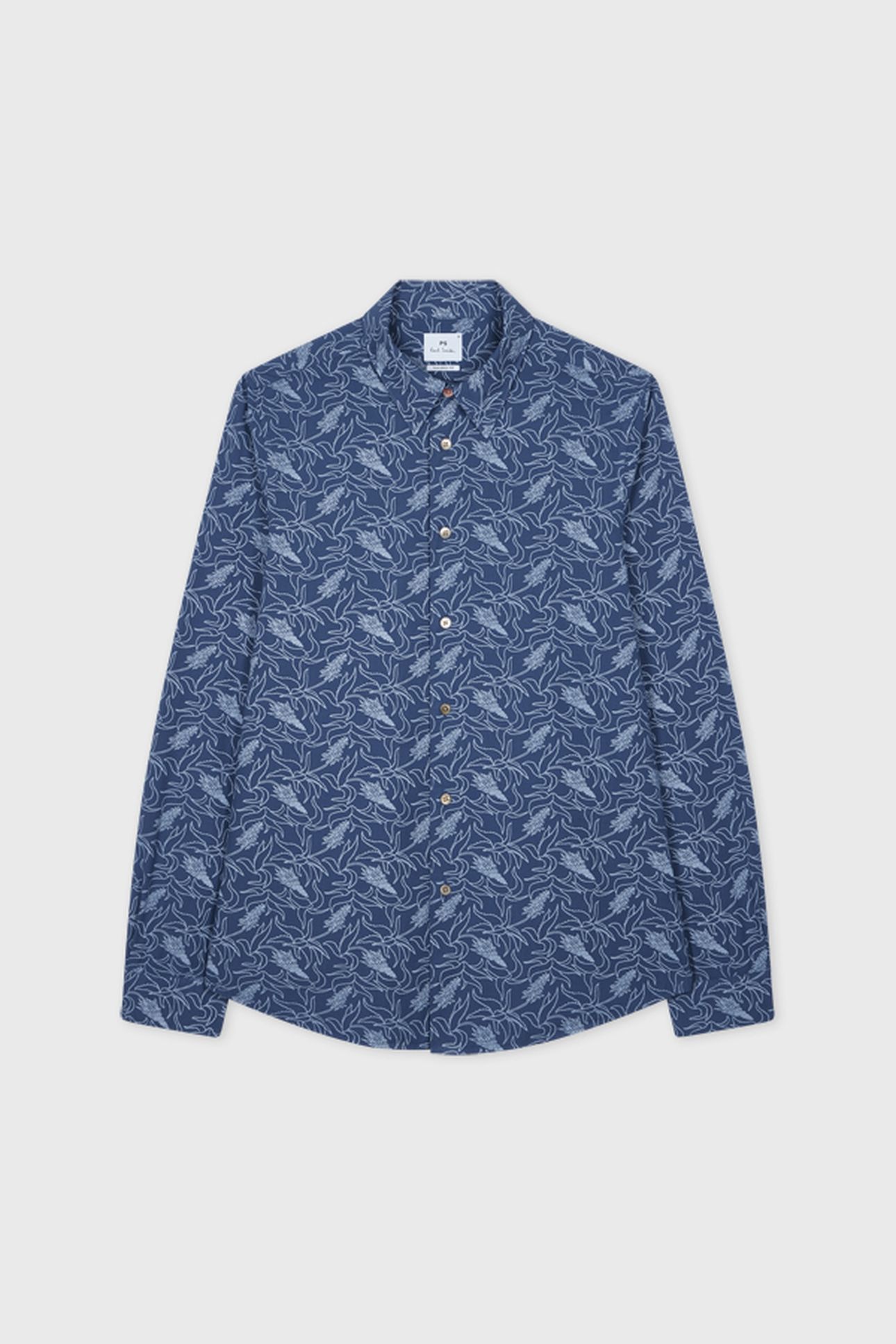 MENS LS TAILORED FIT SHIRT COBALT BLUE 2