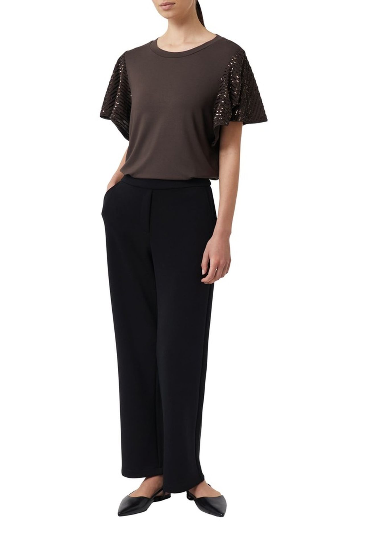 COMMA T-SHIRTS BROWN 2