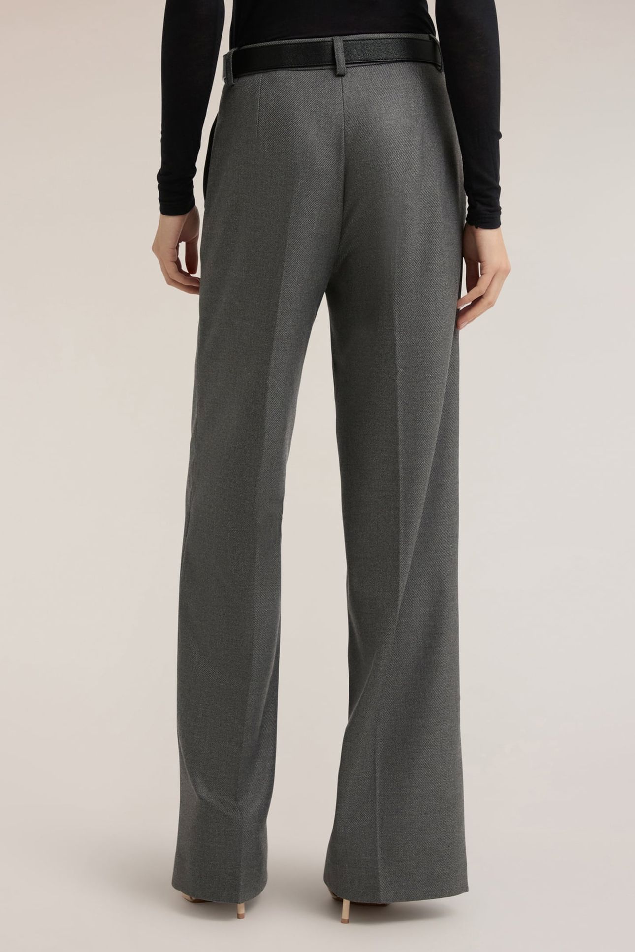PALAZZO PANTS IN FLANNEL GREY 3