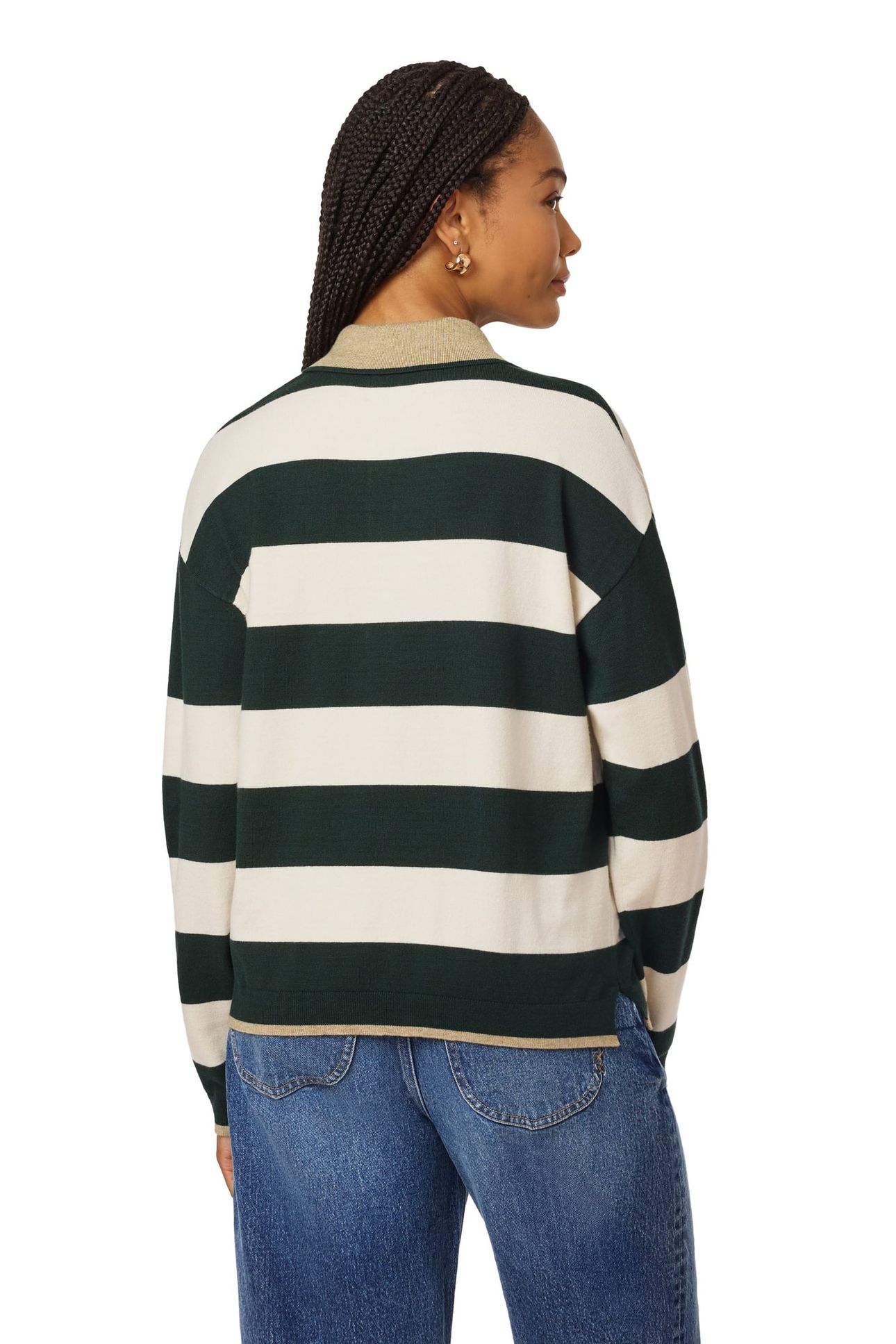 POLO SWEATER SCARAB/ANTIQUE WHITE 2
