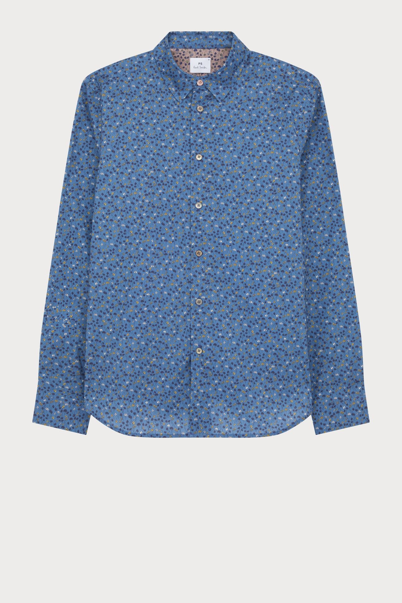 MENS LS SLIM FIT SHIRT COBALT BLUE 6