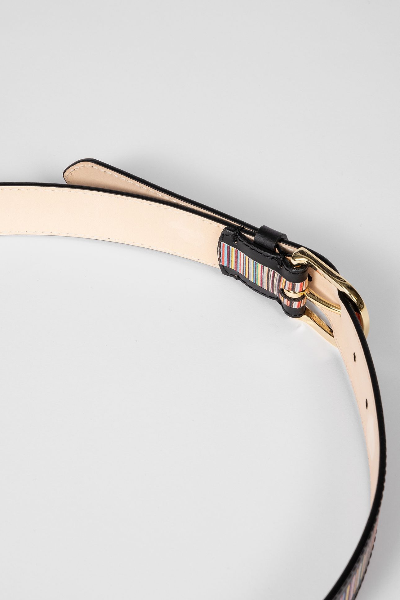 WOMEN BELT SIG STRIPE BLACK 7