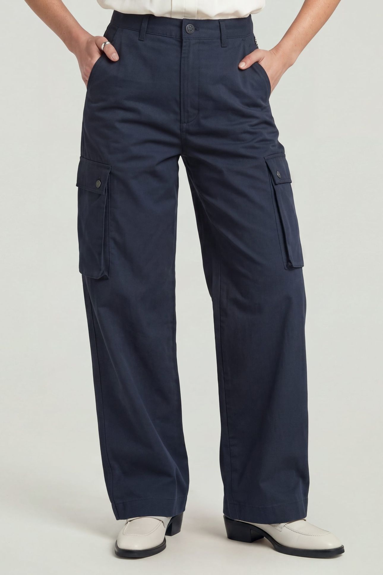 HIGH WAIST CARGO BLUE 1